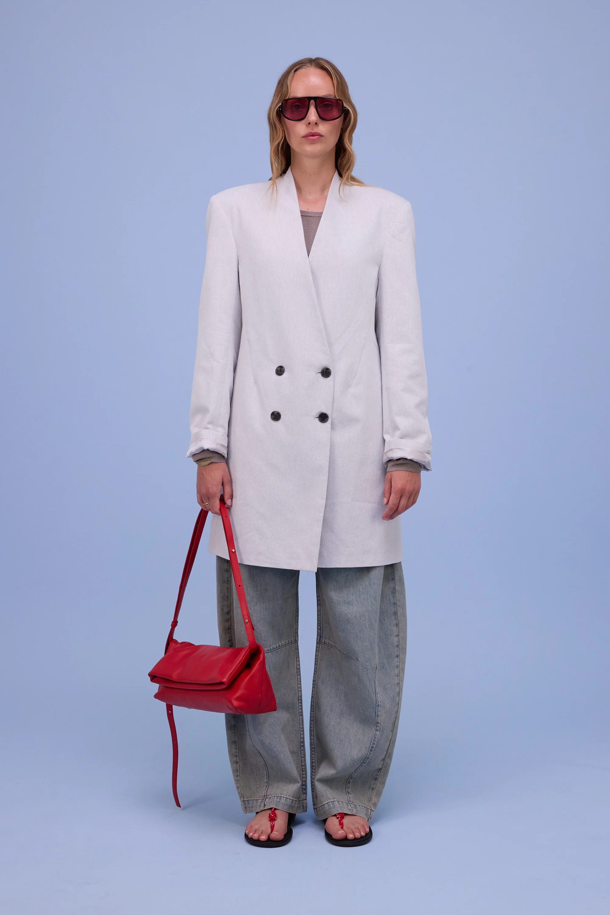Harvest vest in silver - Image 6