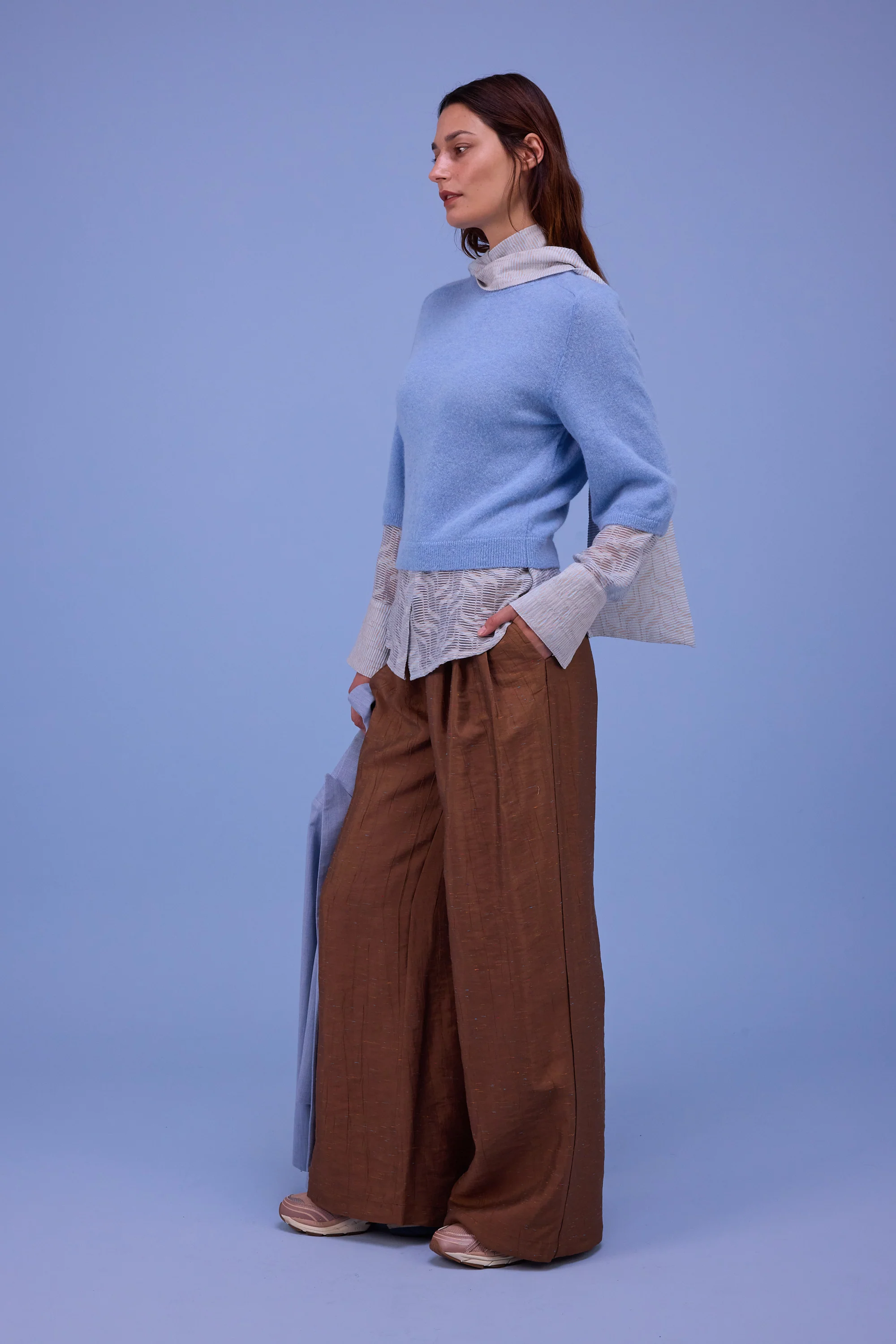 Gilou hemd in transparent sky blue stripes - Image 8
