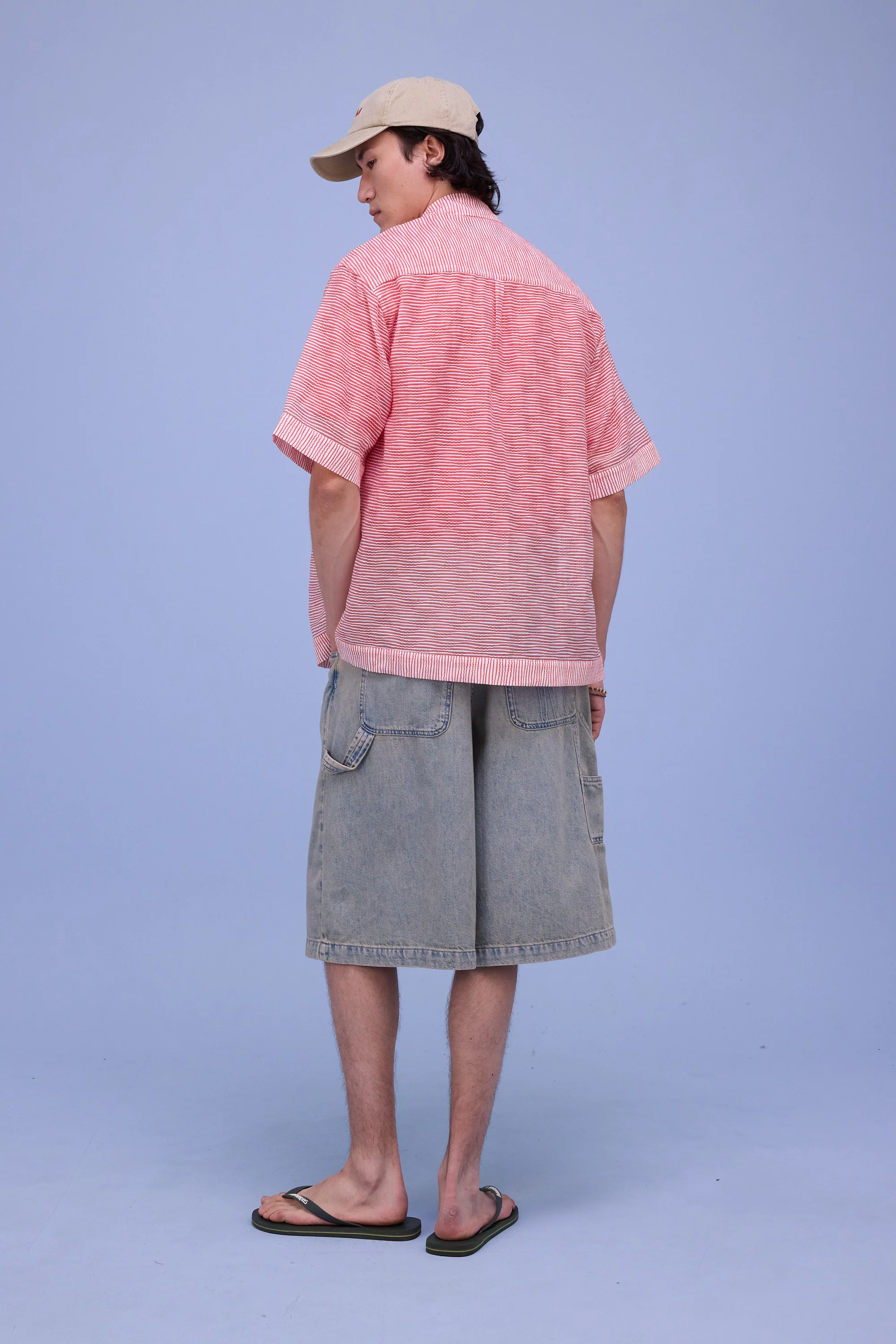Hensley hemd in red transparant stripes - Image 4