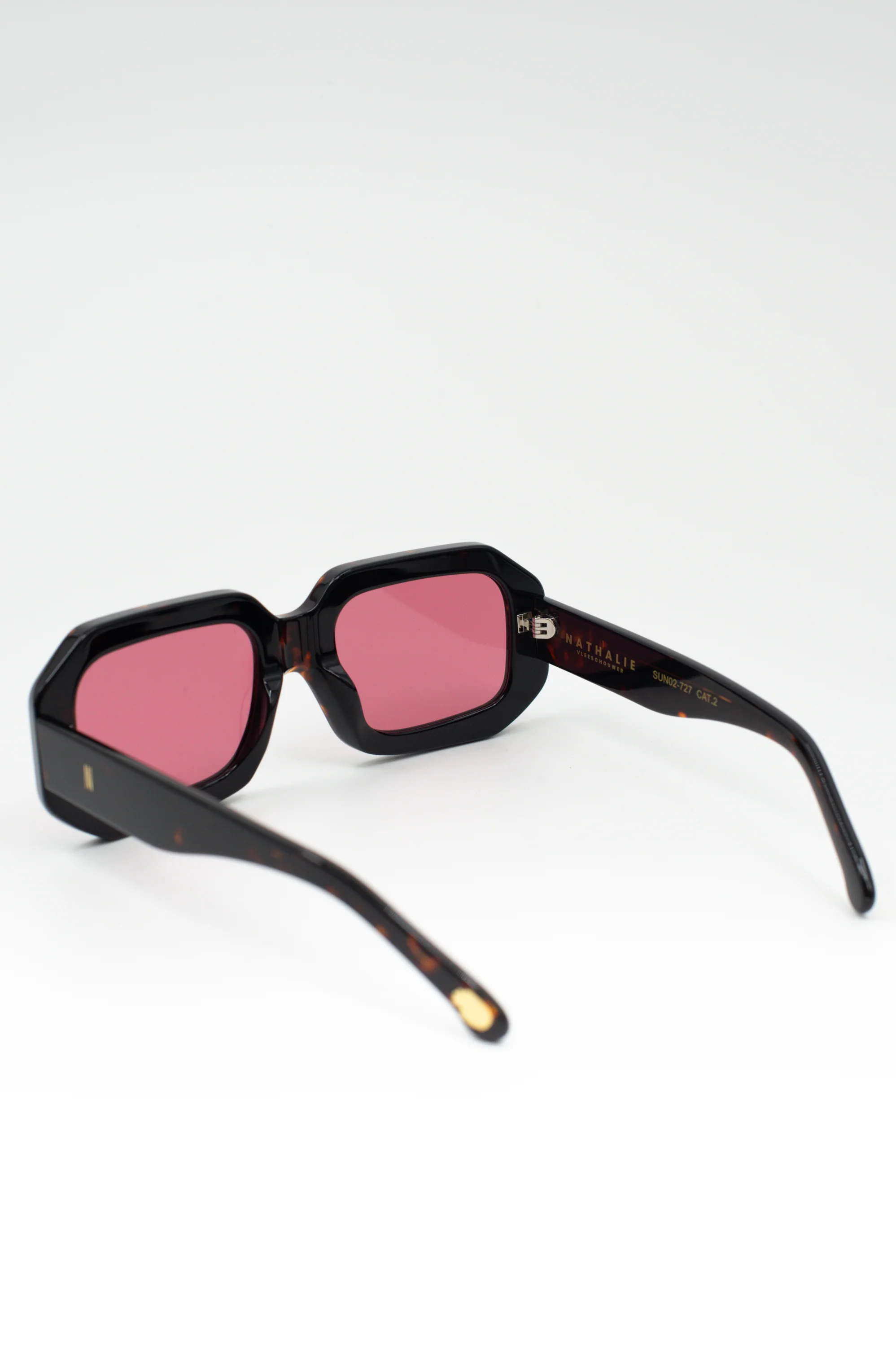 Jackie zonnebril in dark tortoise / cherry - Image 5