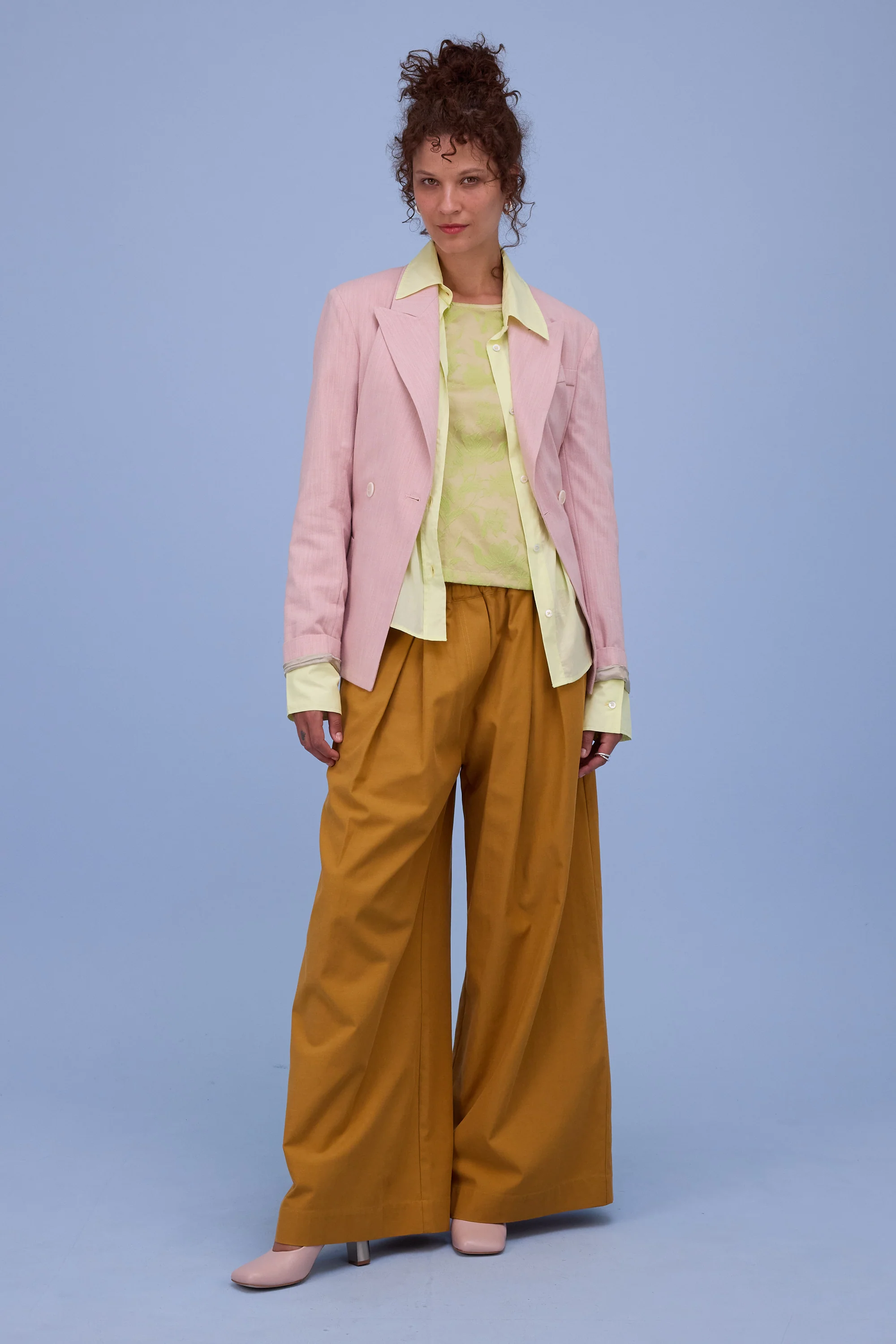 Danielle top in lime glow jacquard - Image 6