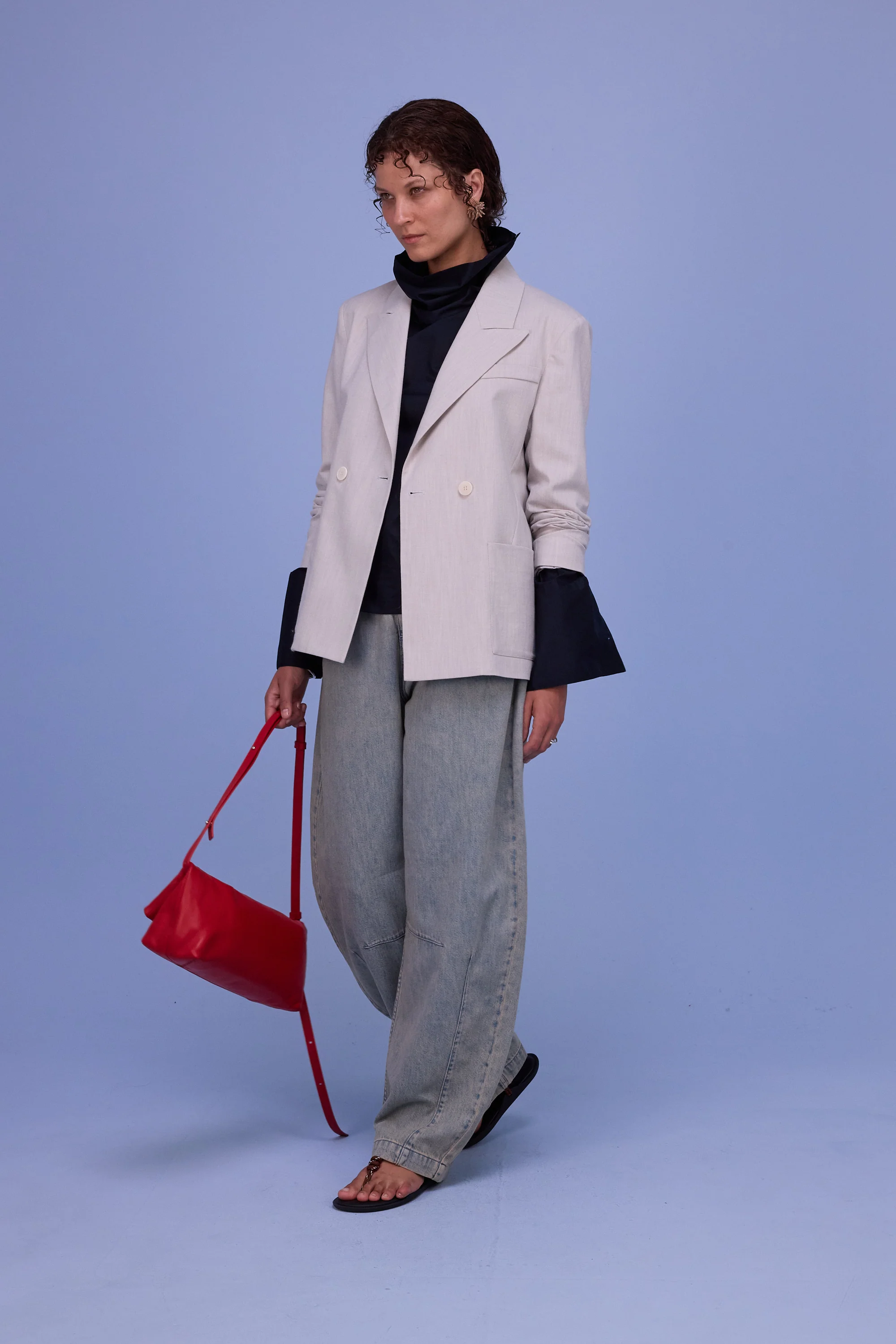 Davos blazer in soft grey - Image 2