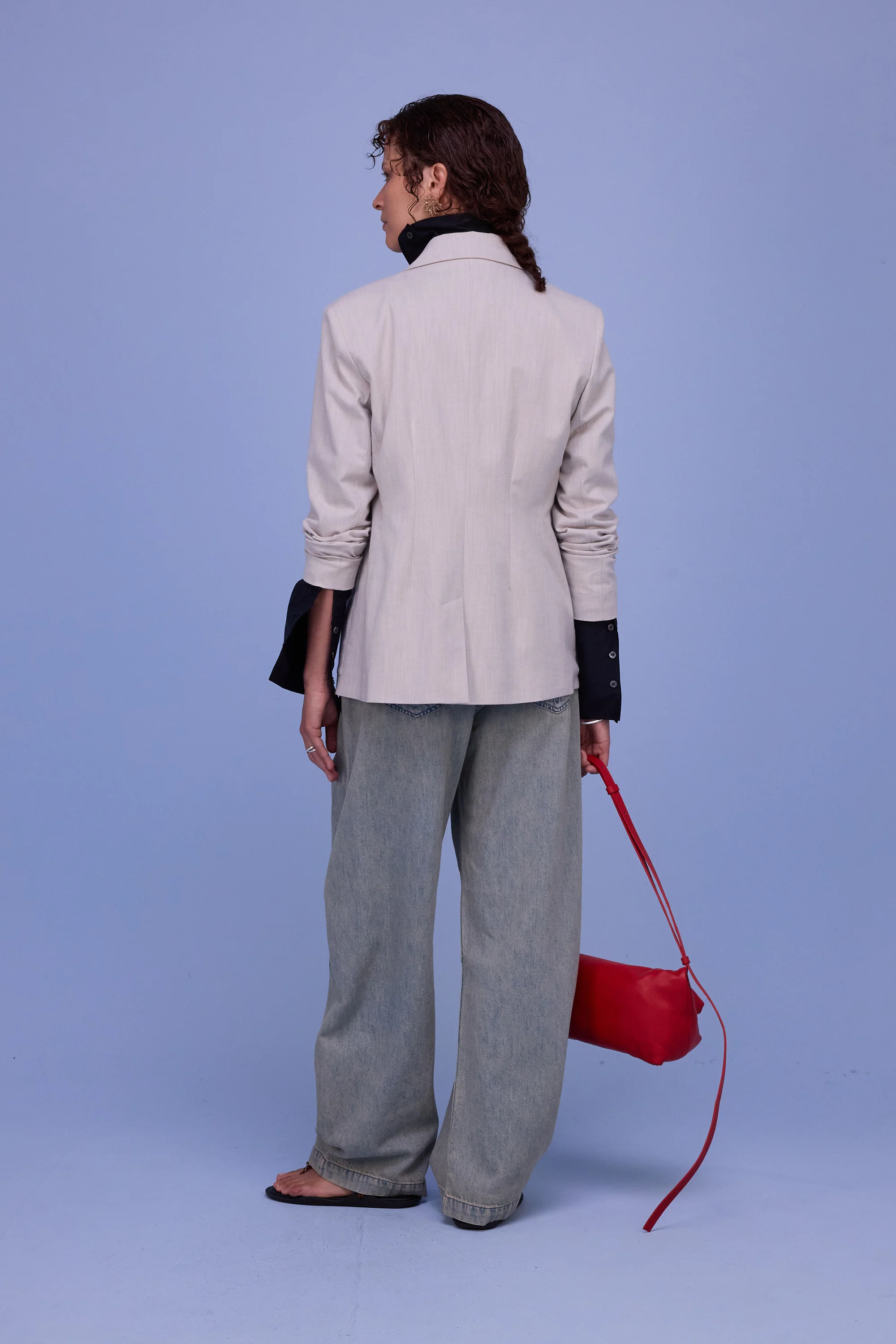 Davos blazer in soft grey - Image 3