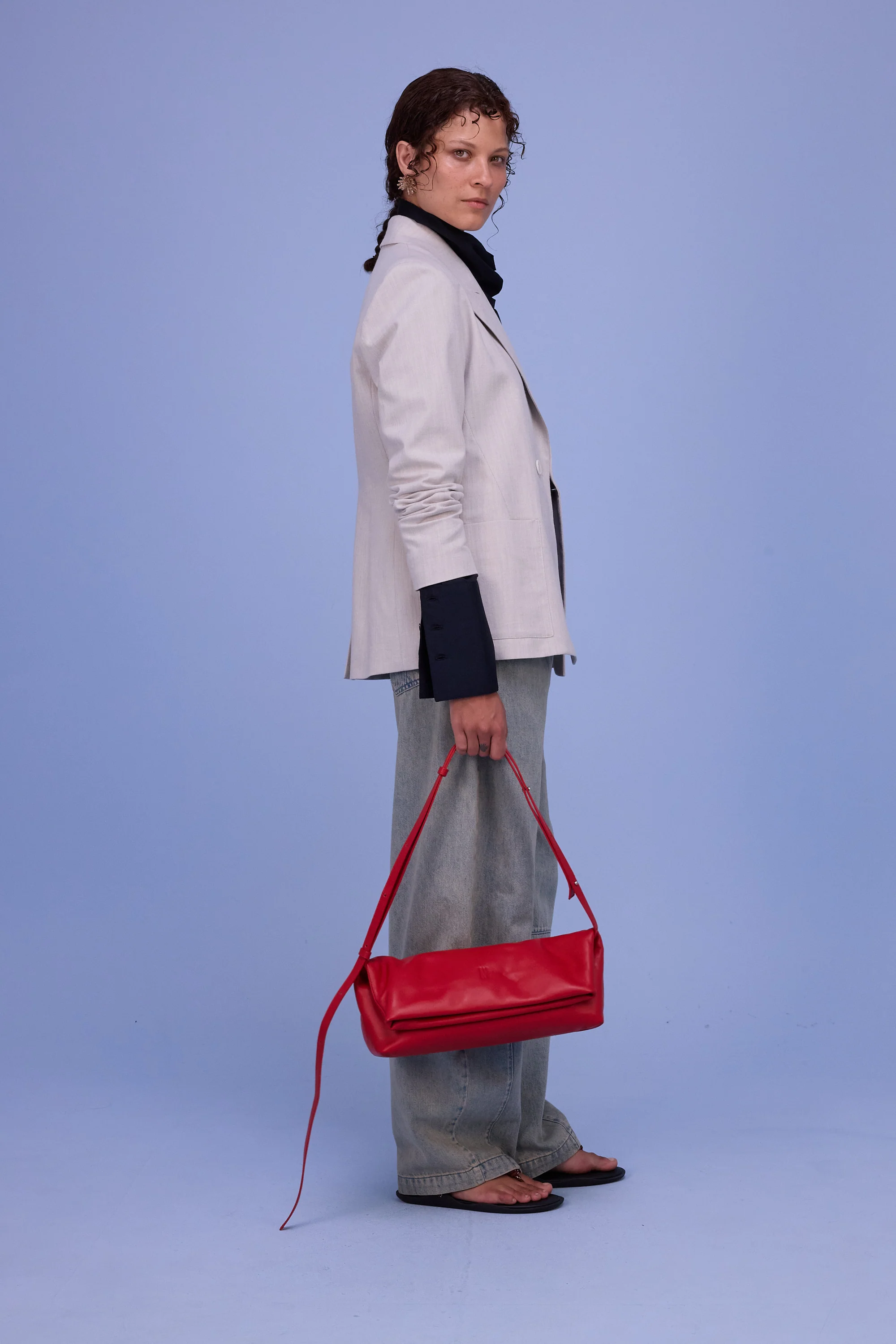 Davos blazer in soft grey - Image 4