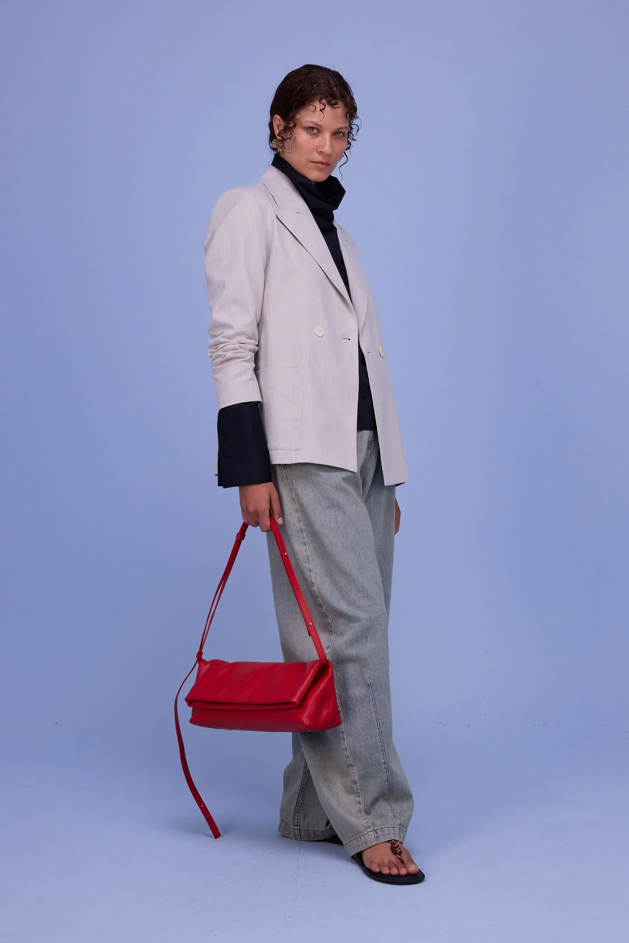 Davos blazer in soft grey - Image 5