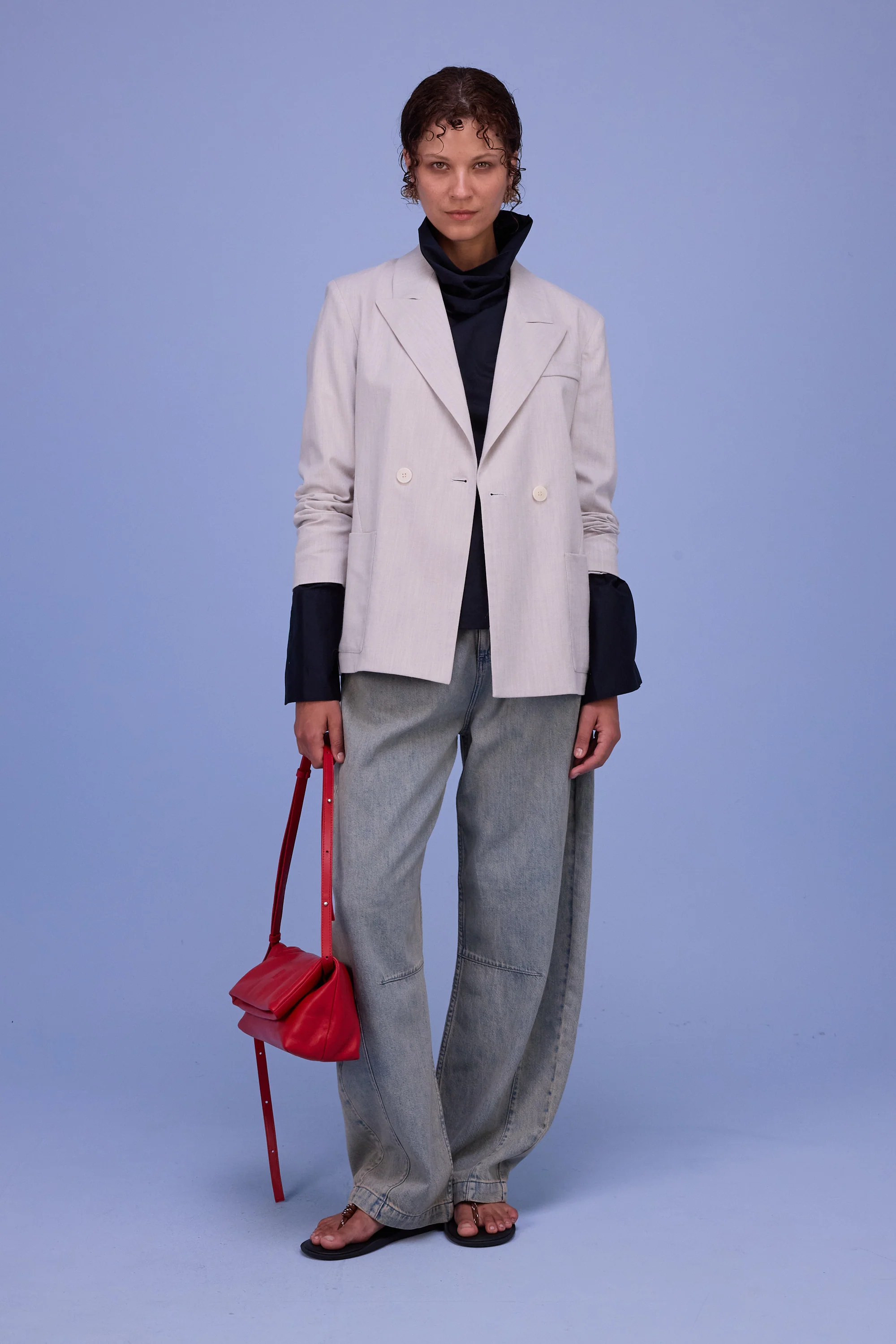 Davos blazer in soft grey - Image 6