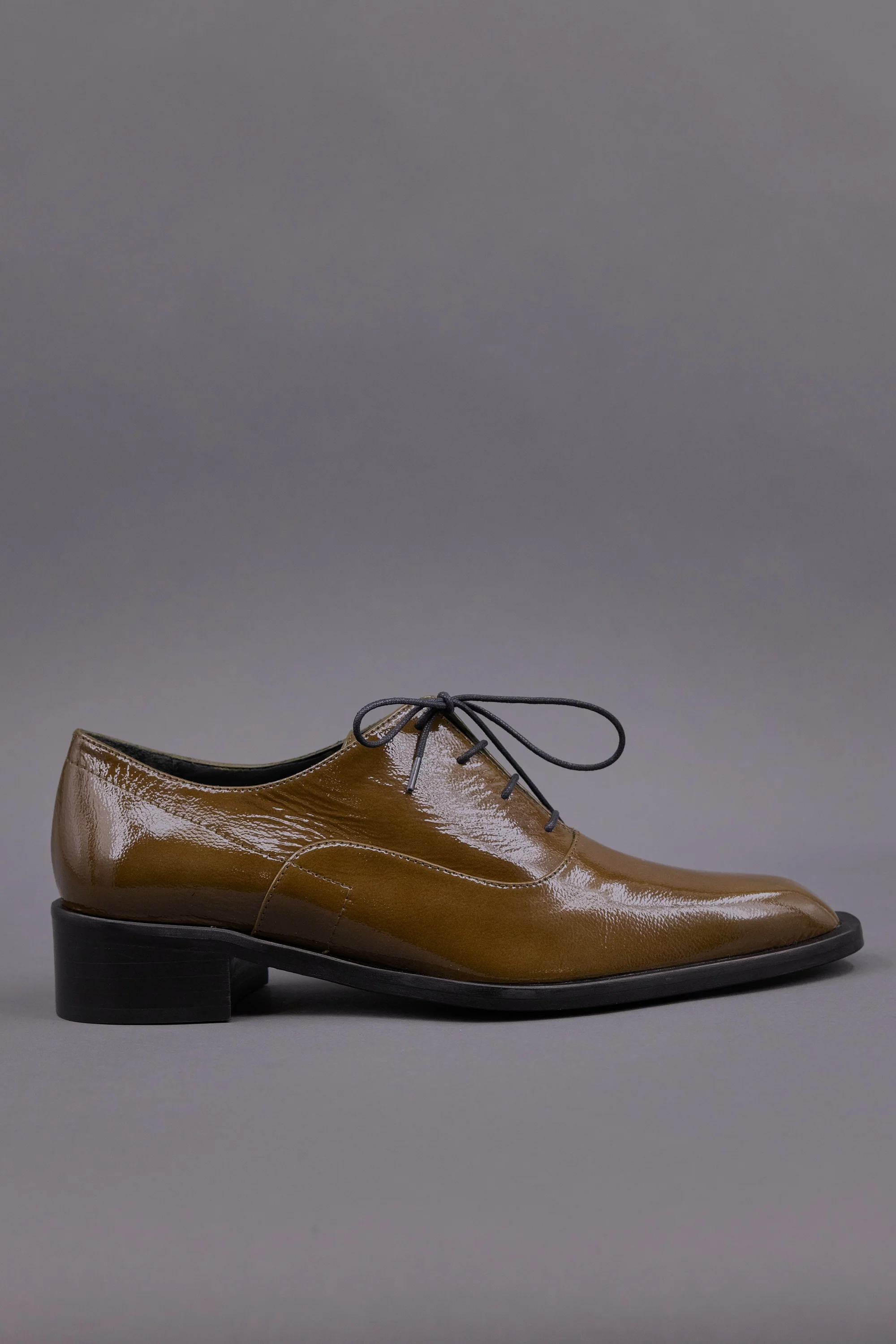 Goya veterschoen in patent olive - Image 4