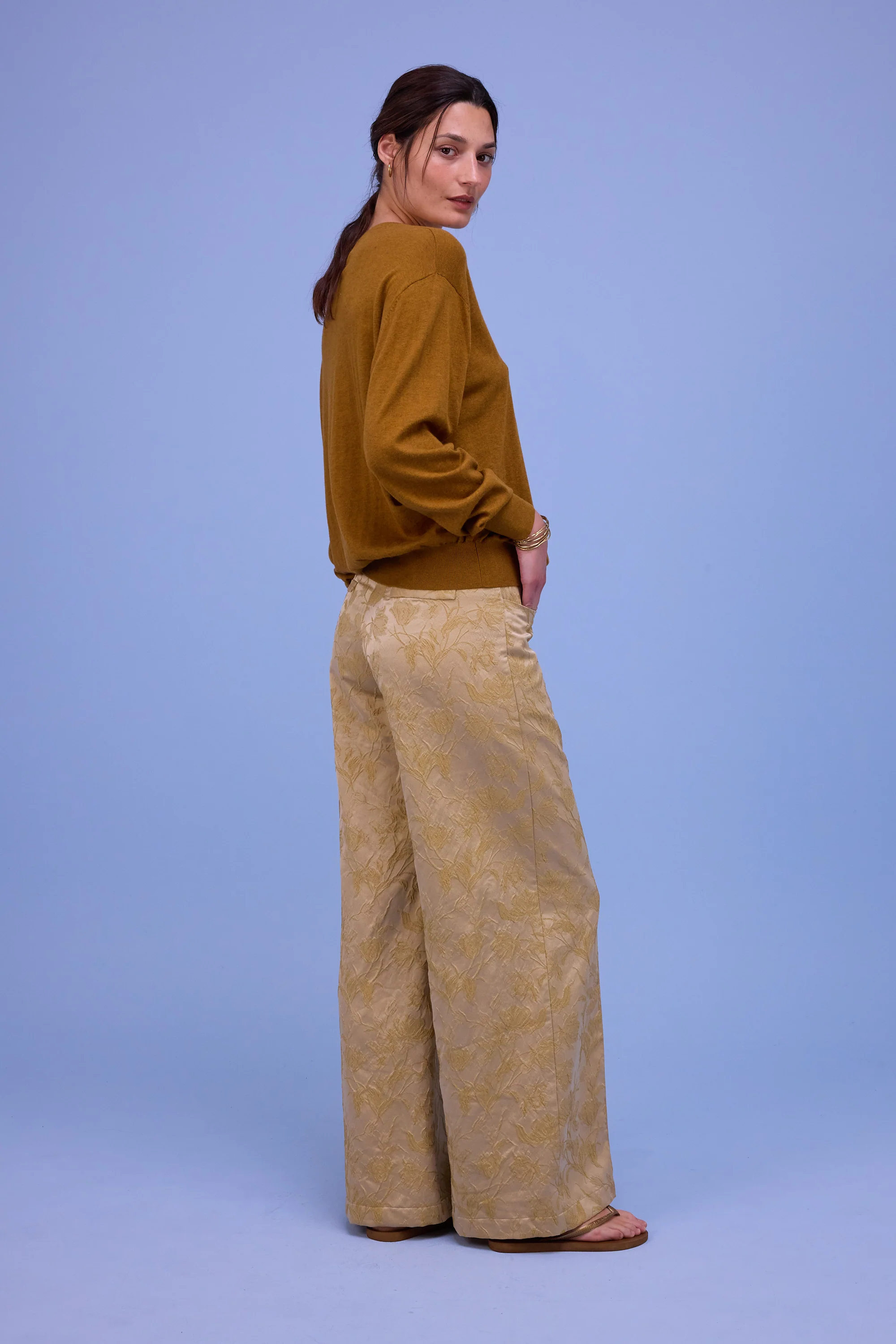 Hollywood trui in golden brown - Image 4