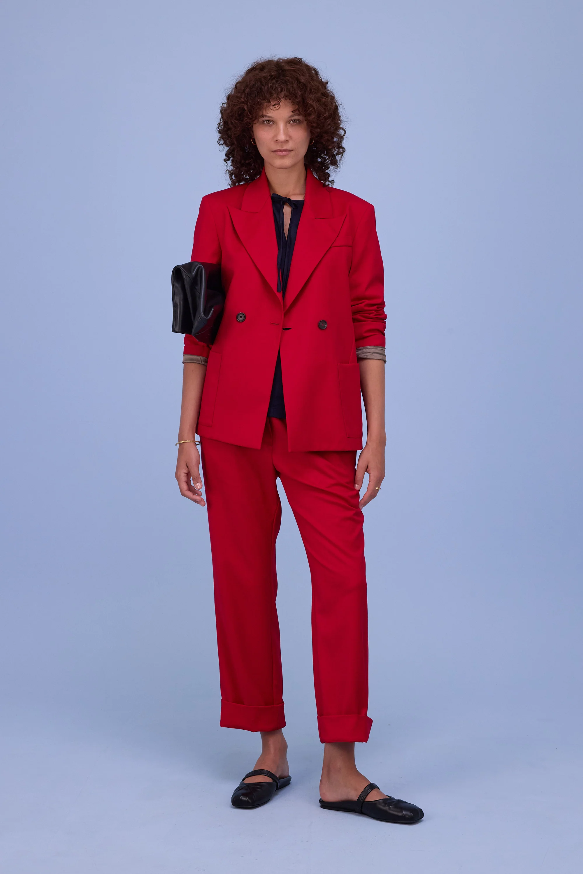 Davos blazer in lipstick red - Image 6