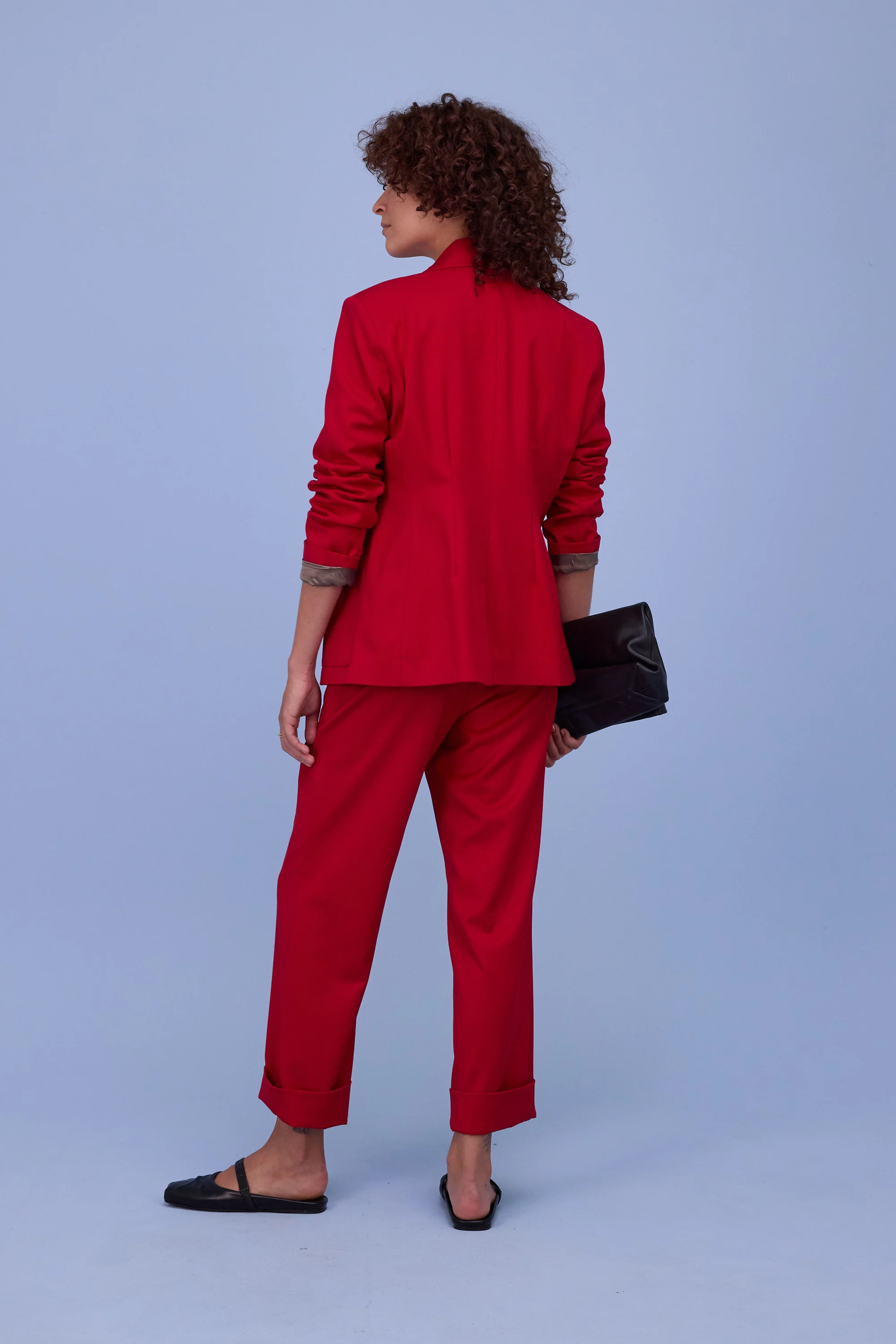 Davos blazer in lipstick red - Image 7