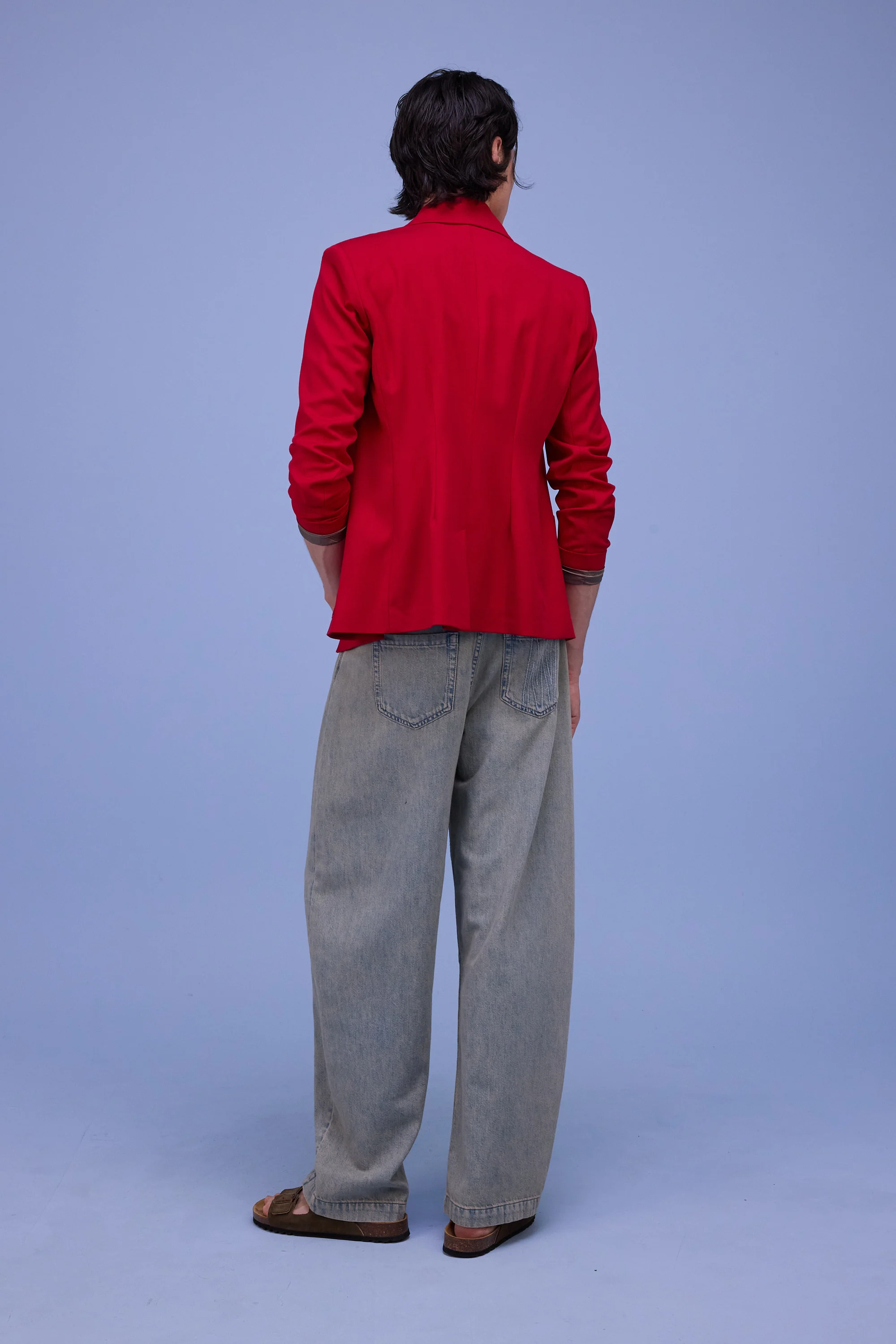 Davos blazer in lipstick red - Image 9