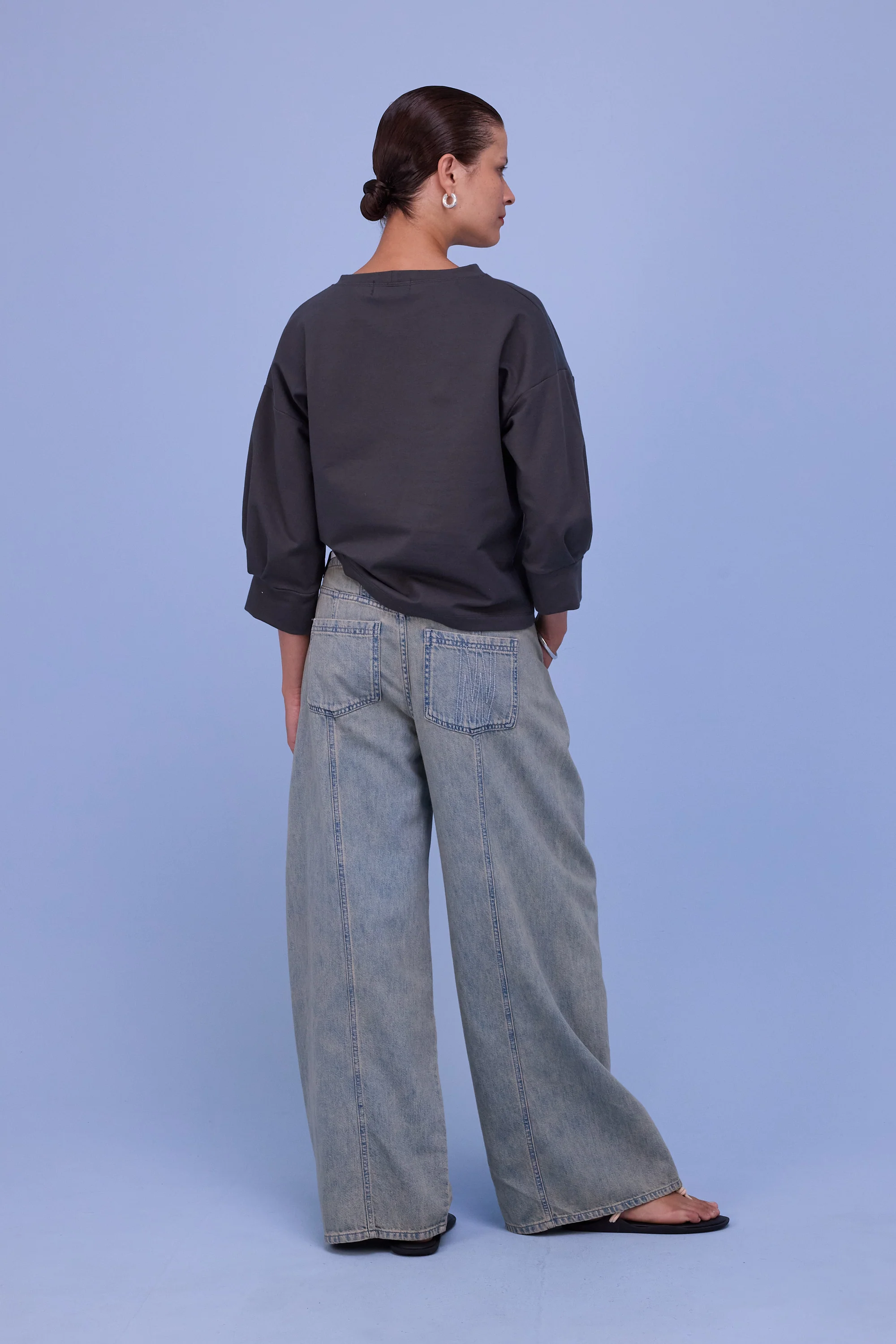 Cava sweater in dark shadow molton - Image 3