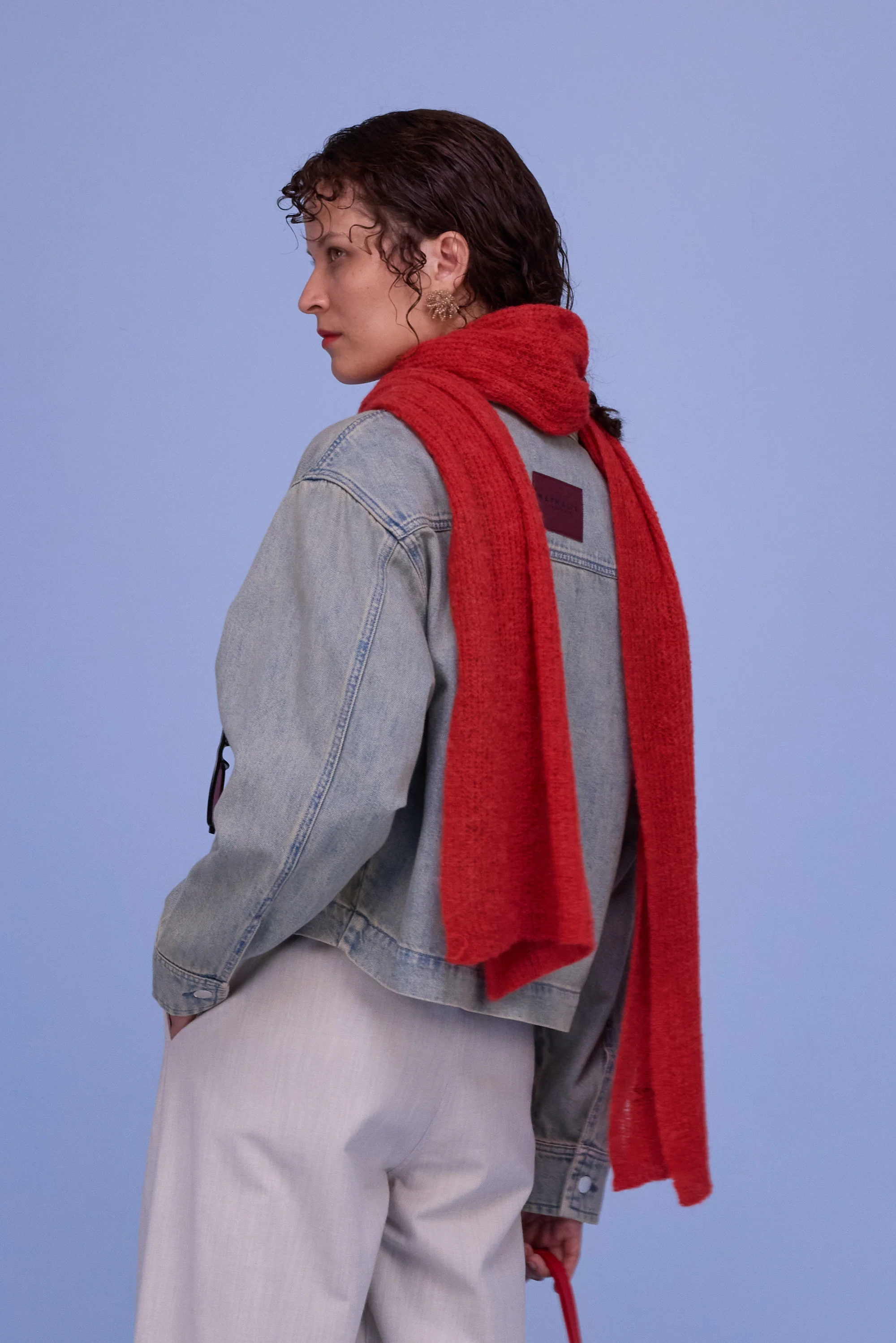 Hervé jasje in sand denim - Image 3