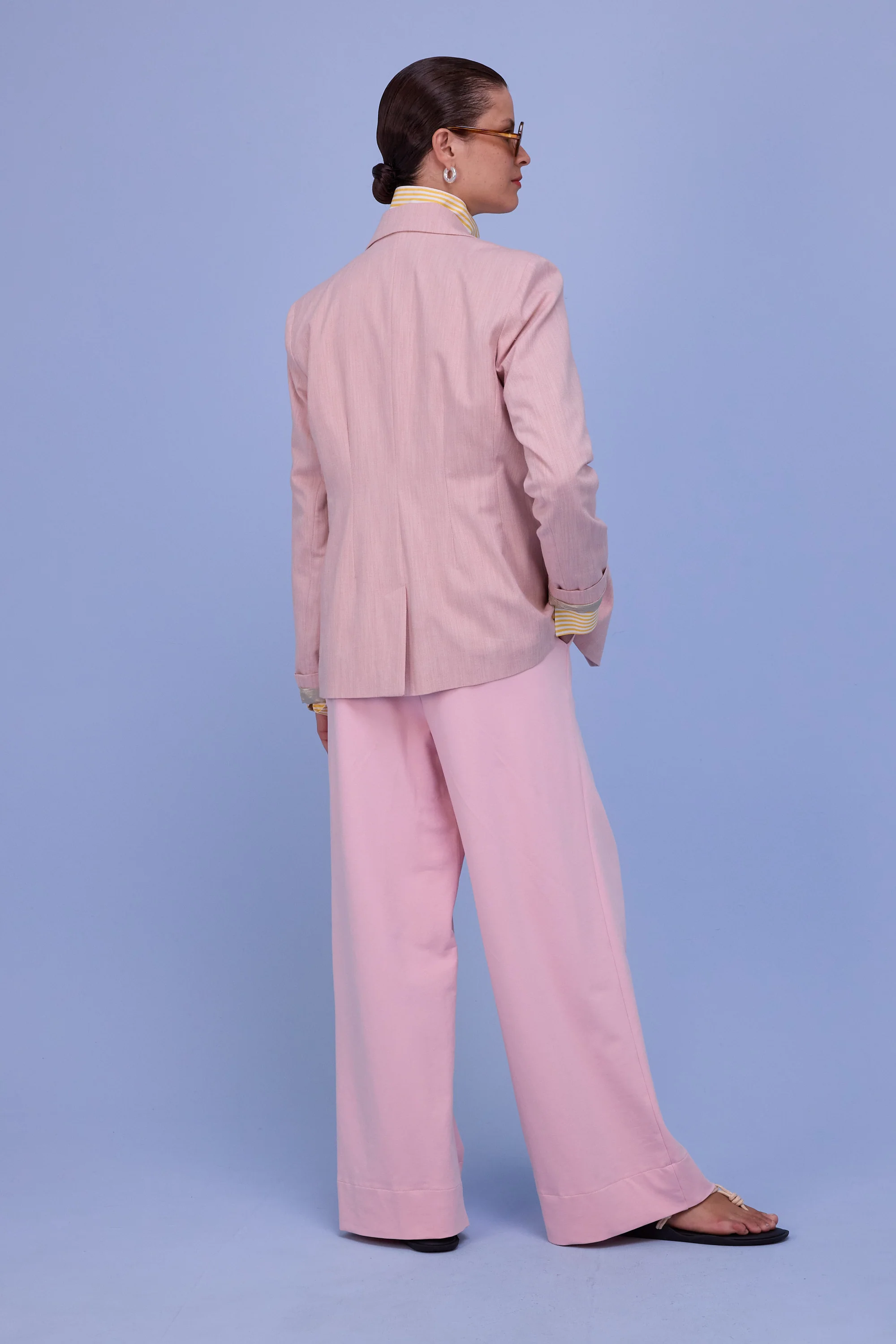 Halle blouse in yellow stripes - Image 6