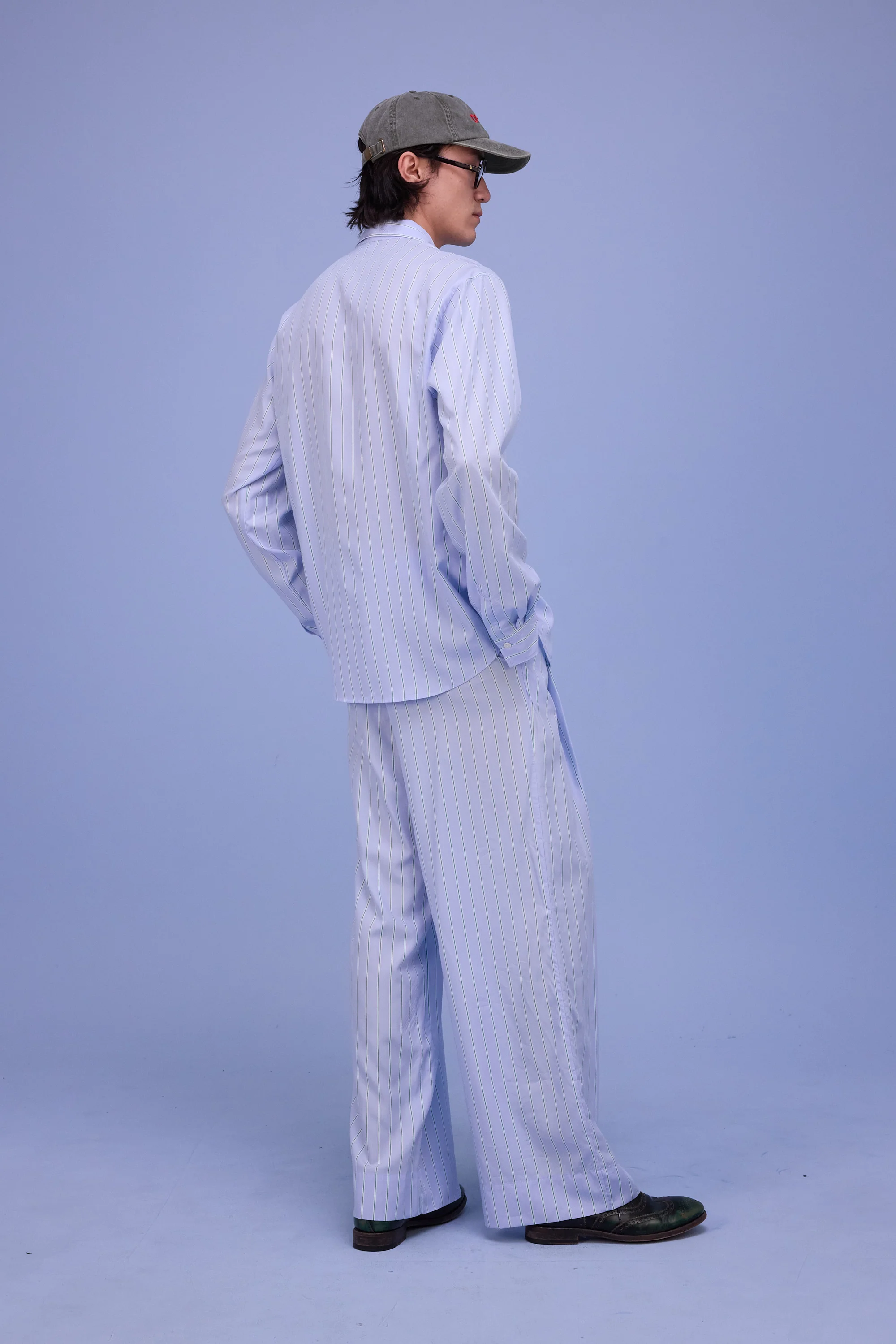 Haiko broek in blue/green stripes - Image 6