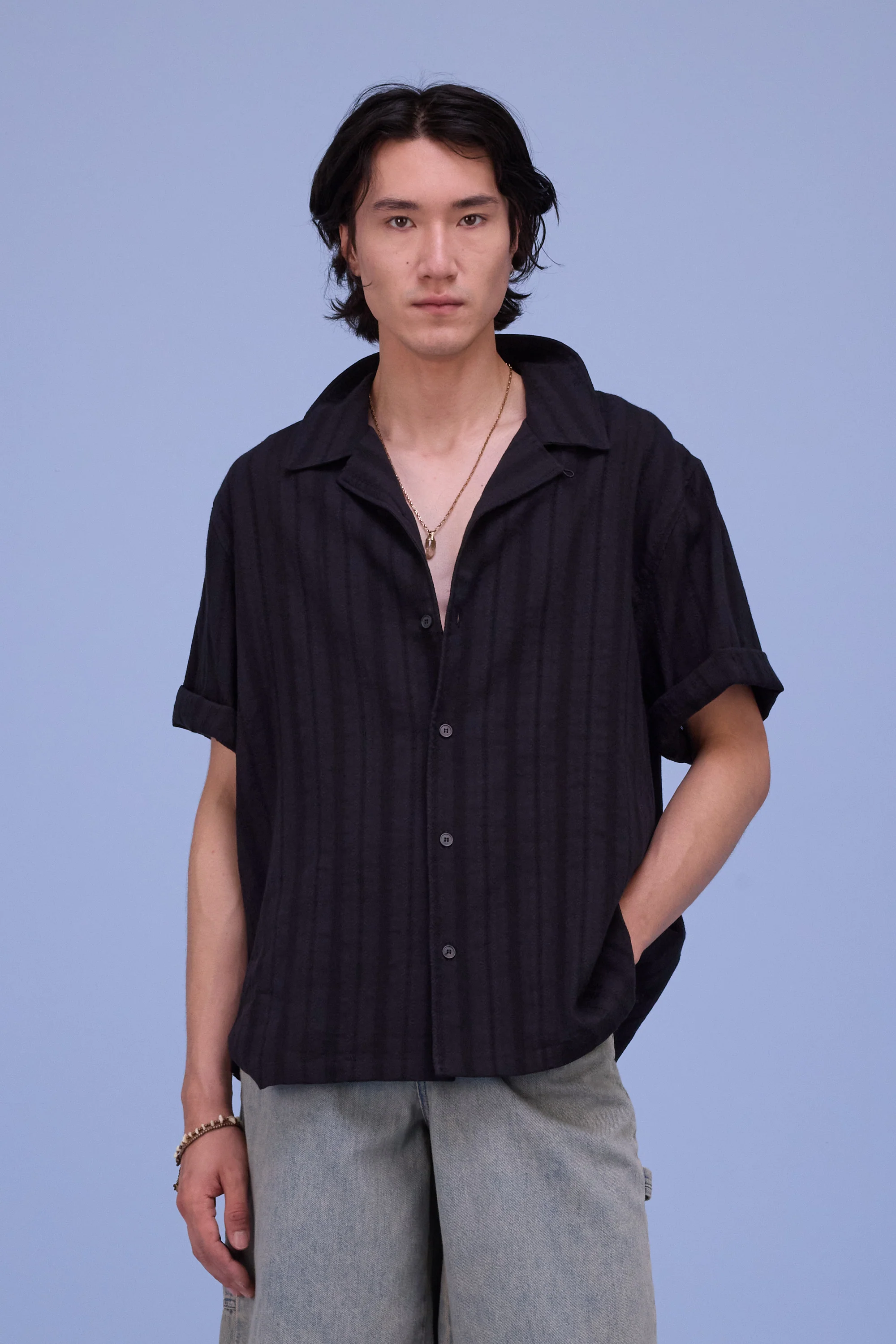 Hugo hemd in french cotton black - Image 3