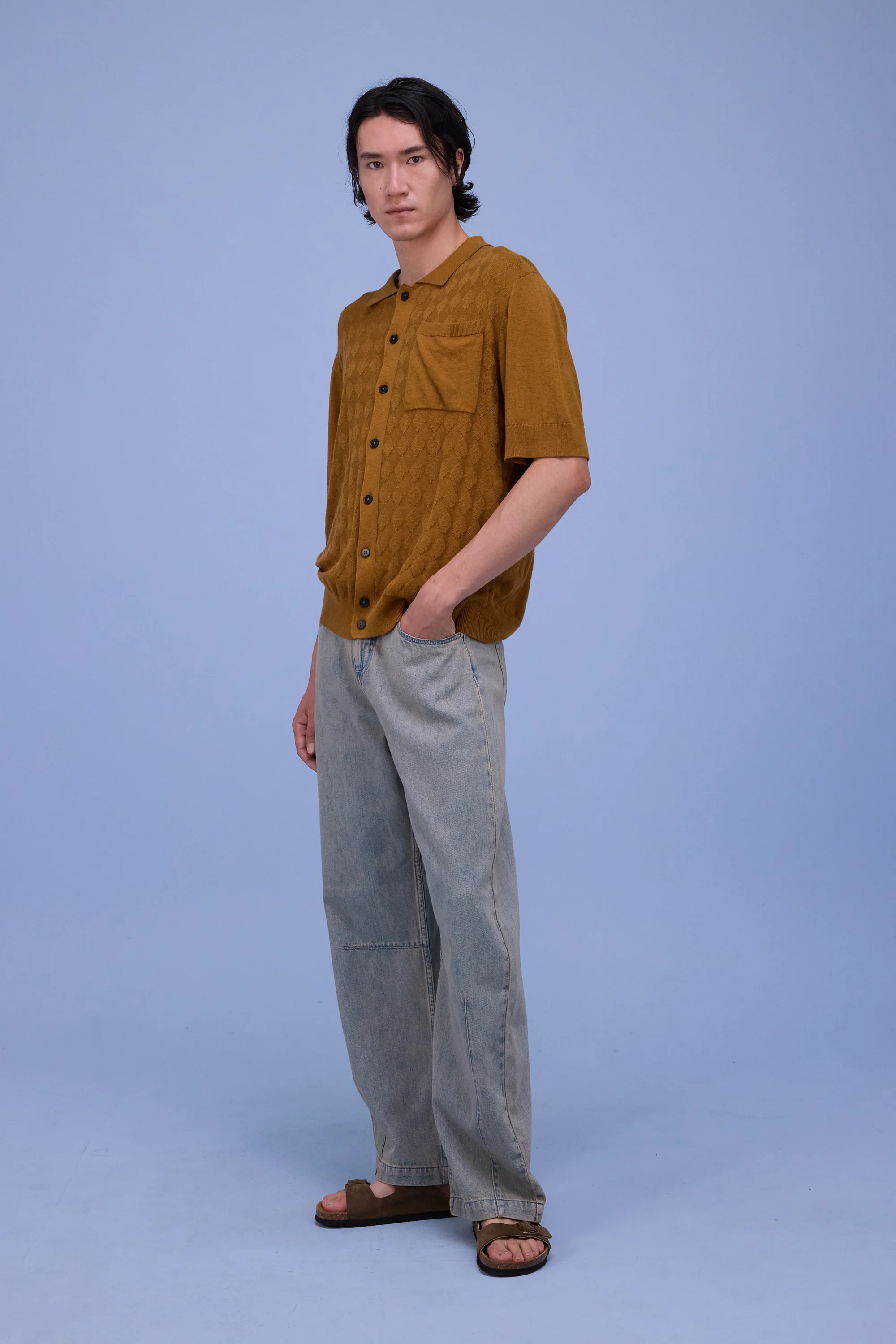 Haboro polotrui in golden brown - Image 2