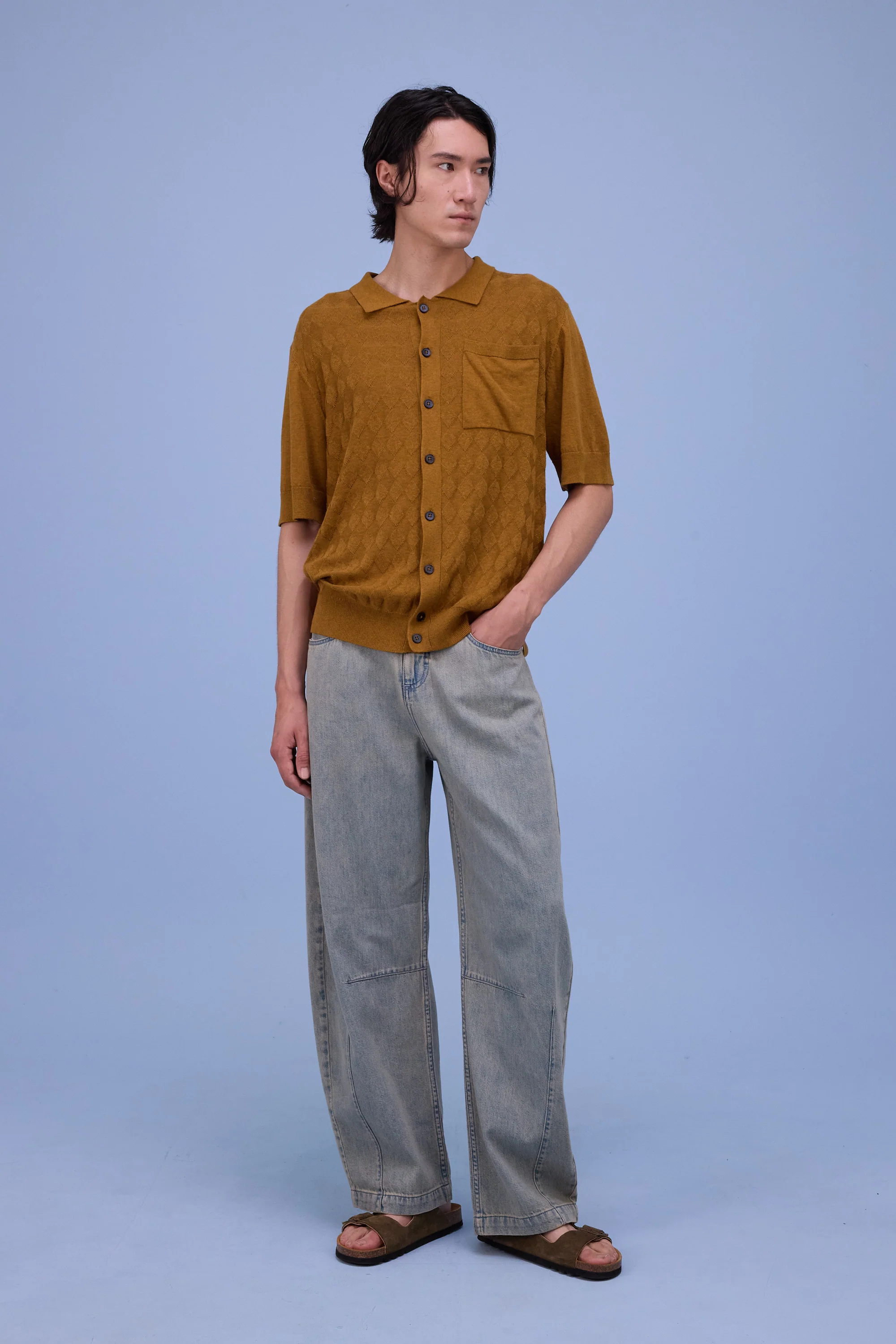 Haboro polotrui in golden brown - Image 6