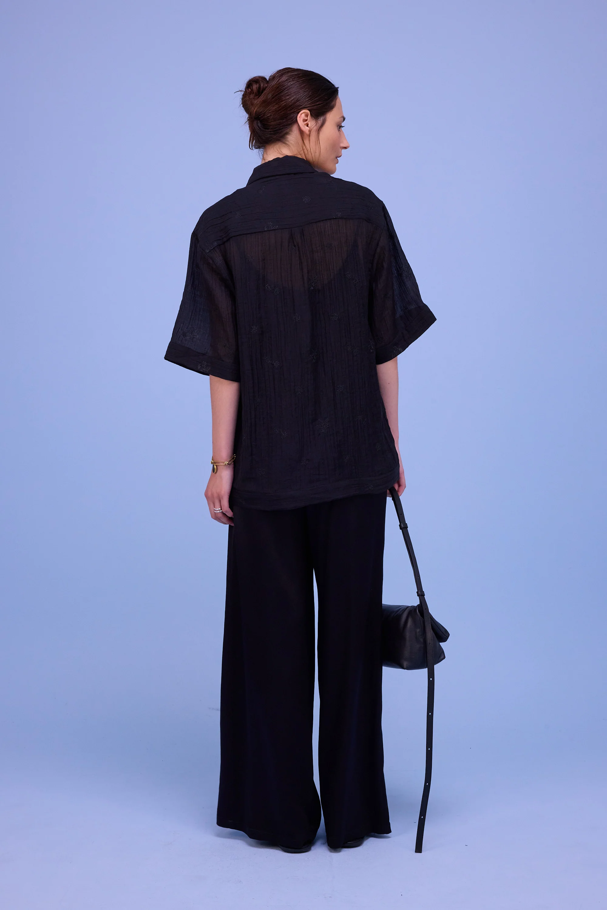 Hensley hemd in black verbena - Image 2