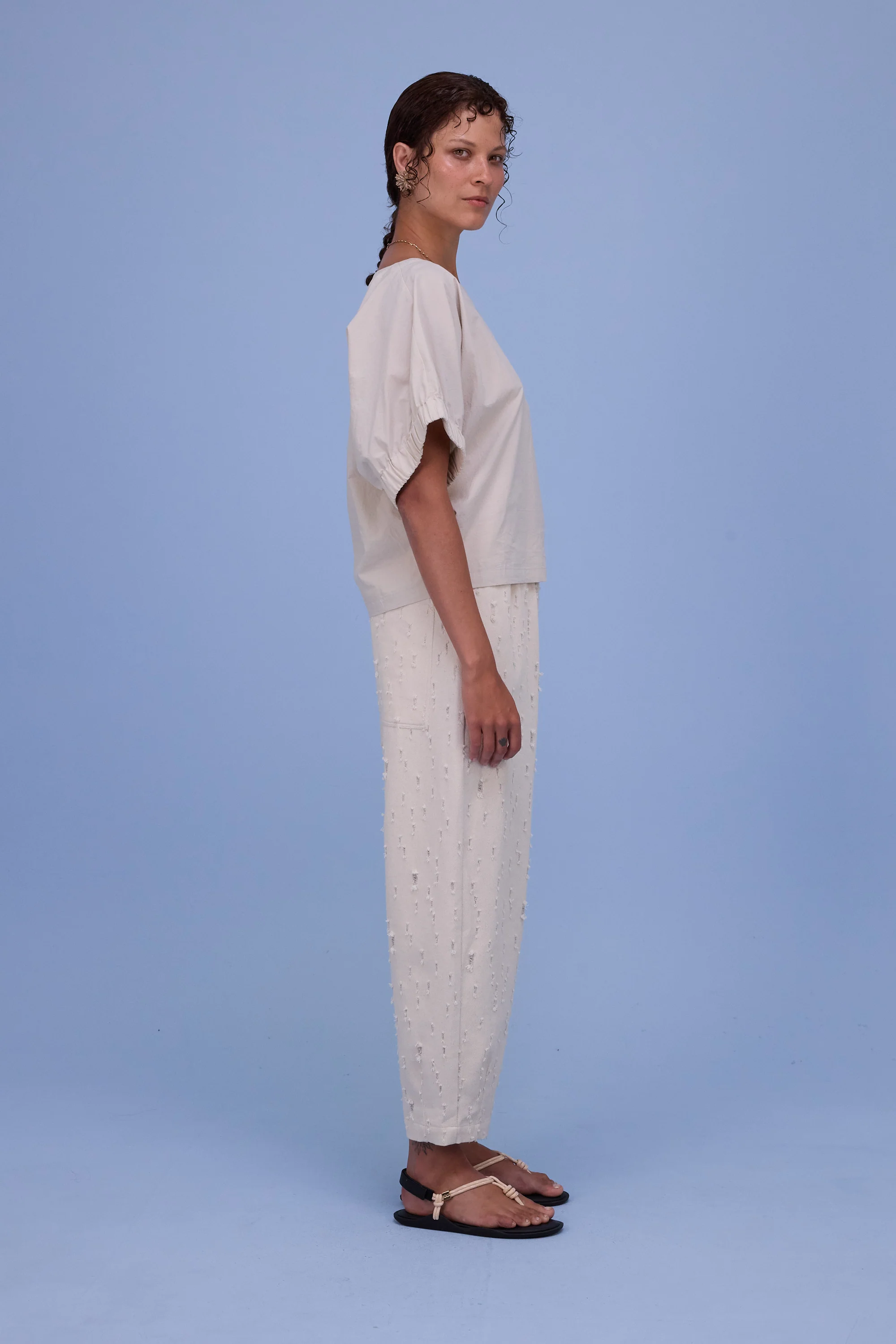 Geraldine blouse in chalk white - Image 5