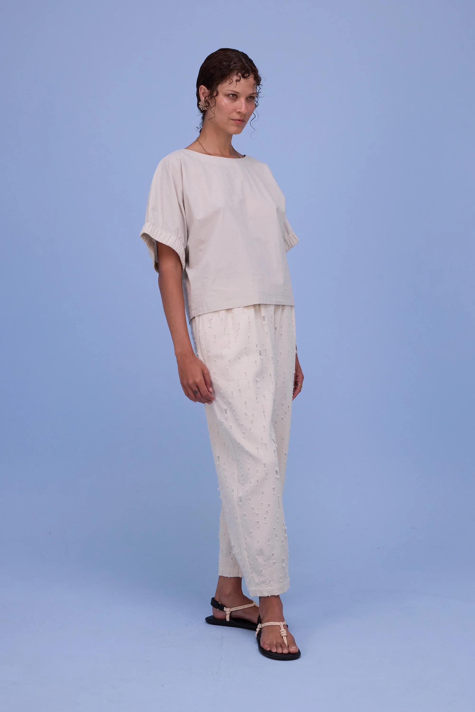 Geraldine blouse in chalk white - Image 6