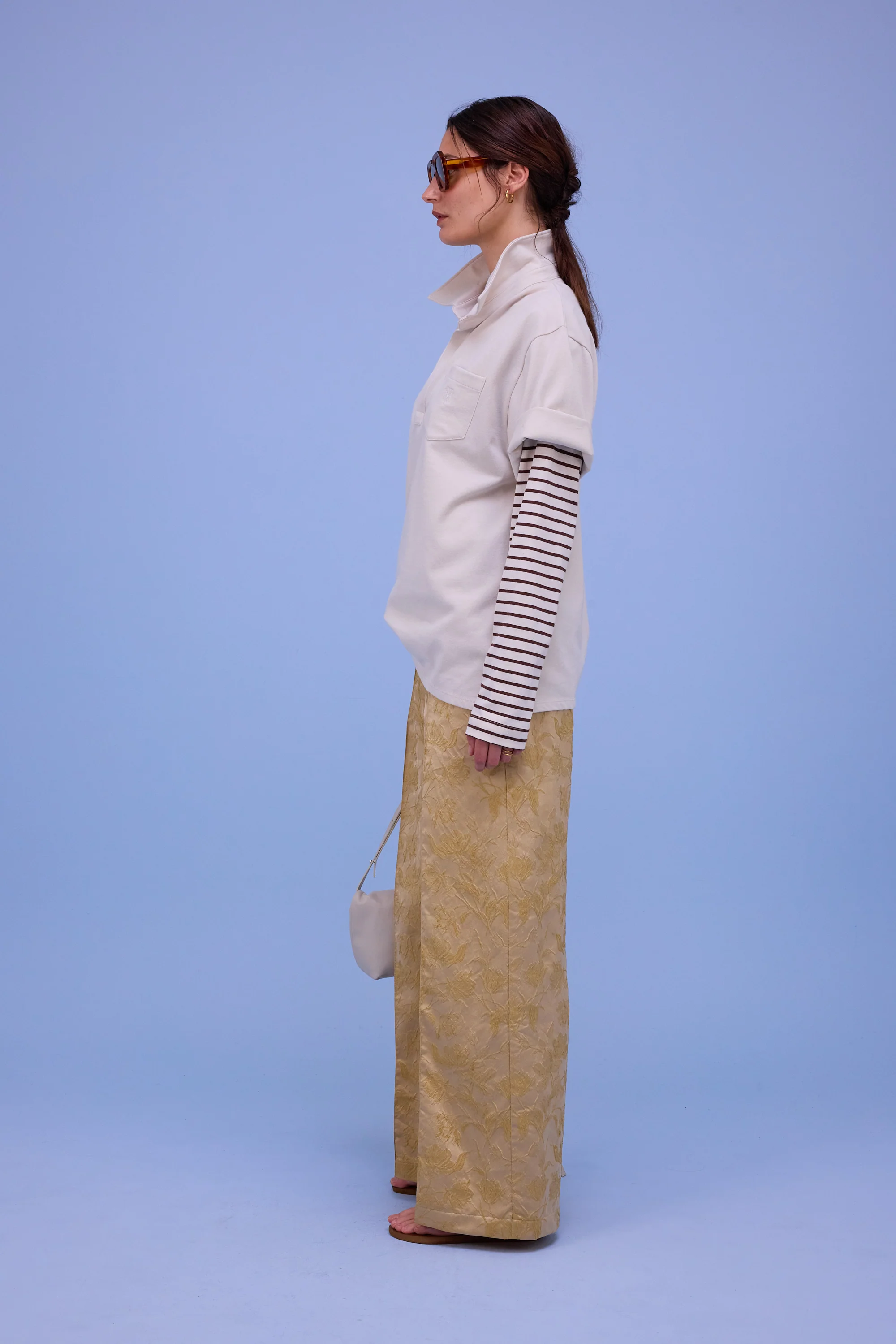 Bolivar broek in golden glow jacquard - Image 3