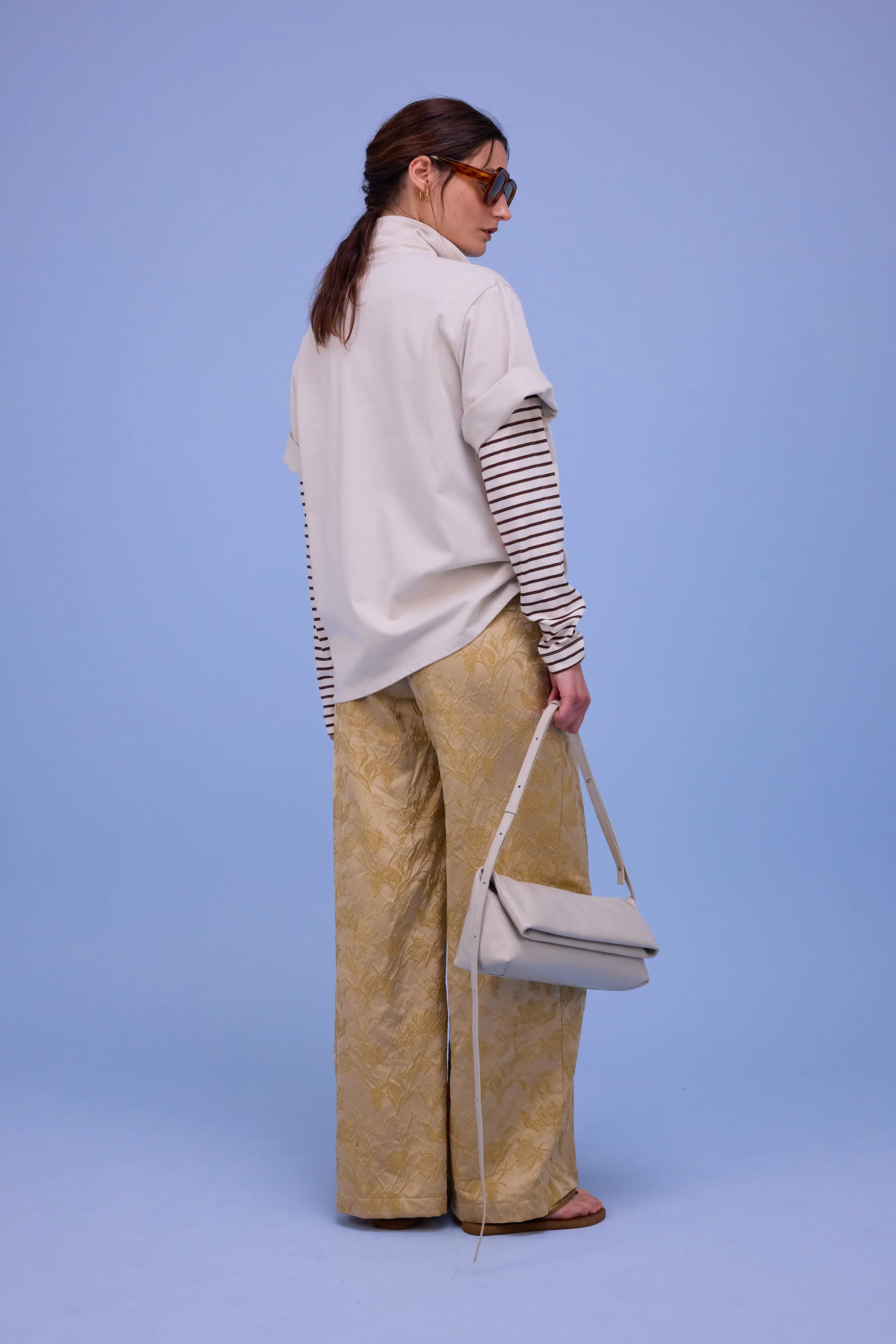 Bolivar broek in golden glow jacquard - Image 4