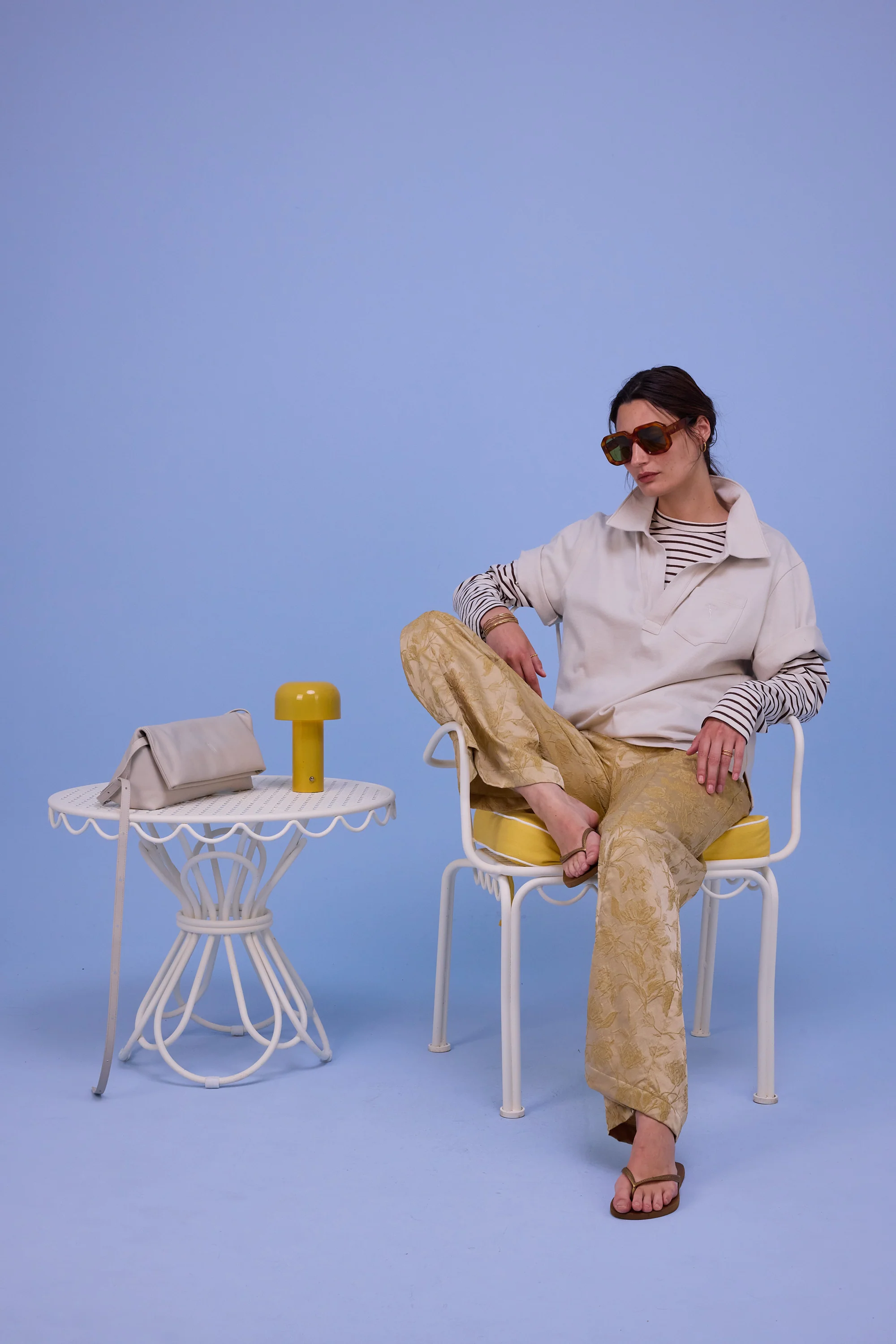 Bolivar broek in golden glow jacquard - Image 6