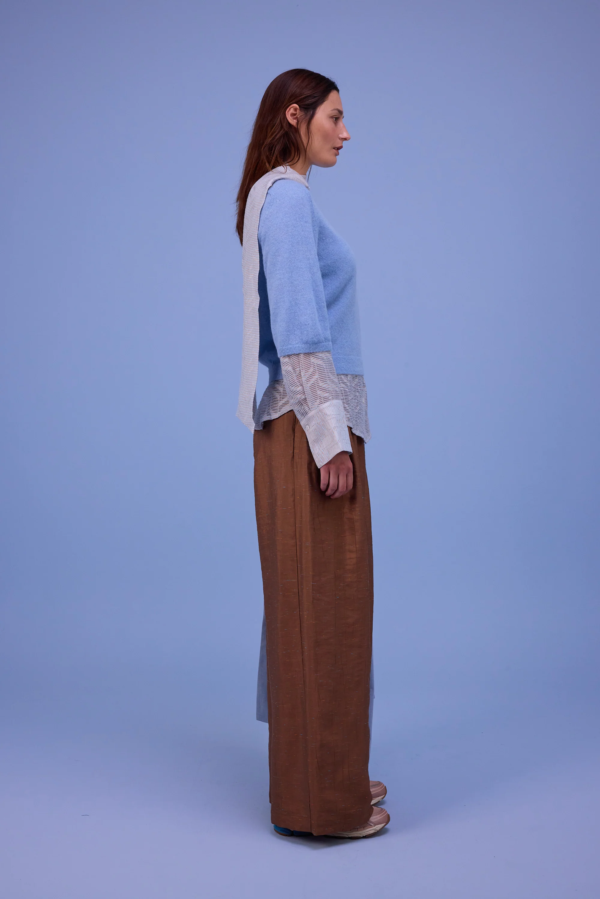 Huelva trui in chambray blue - Image 5