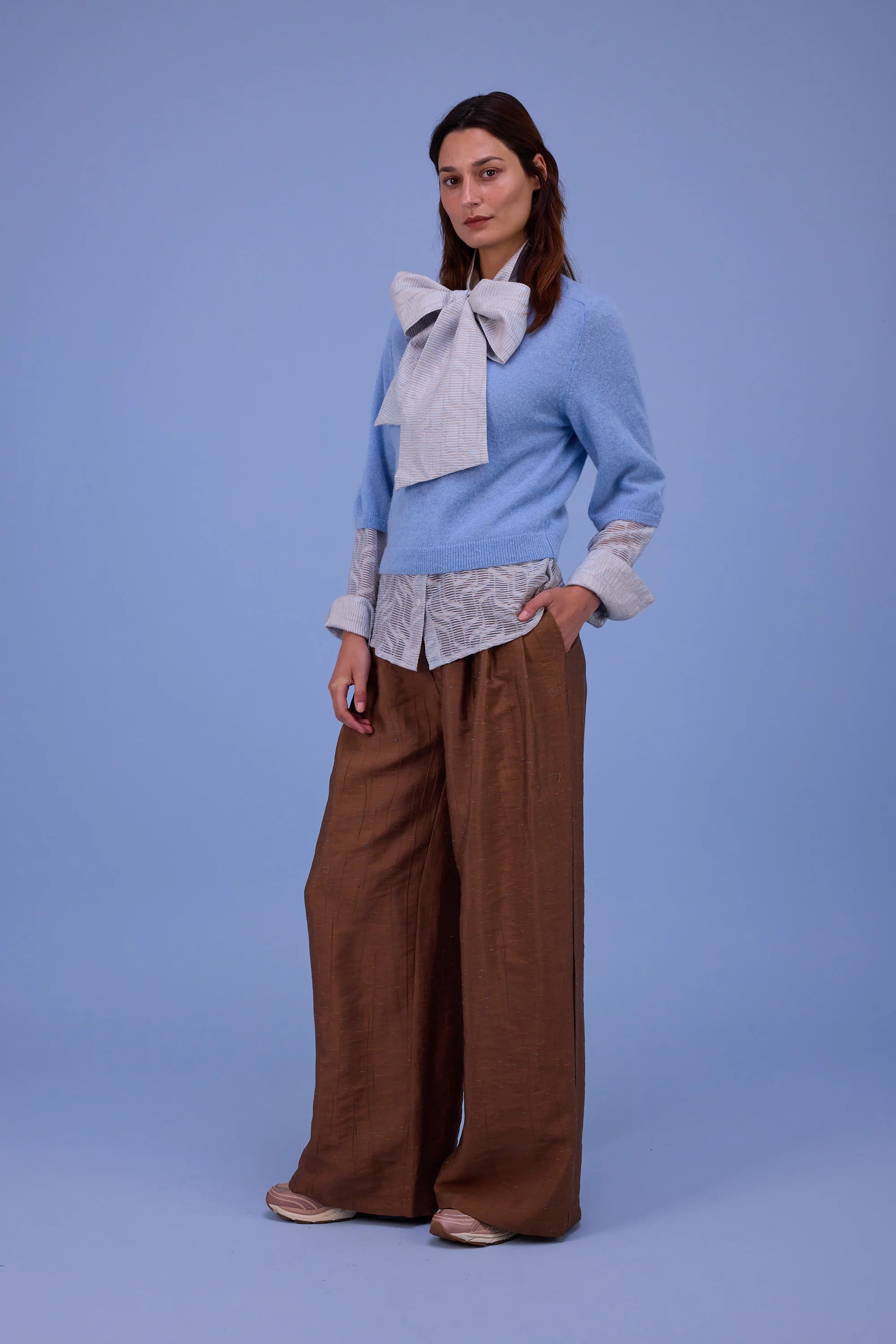 Huelva trui in chambray blue - Image 7