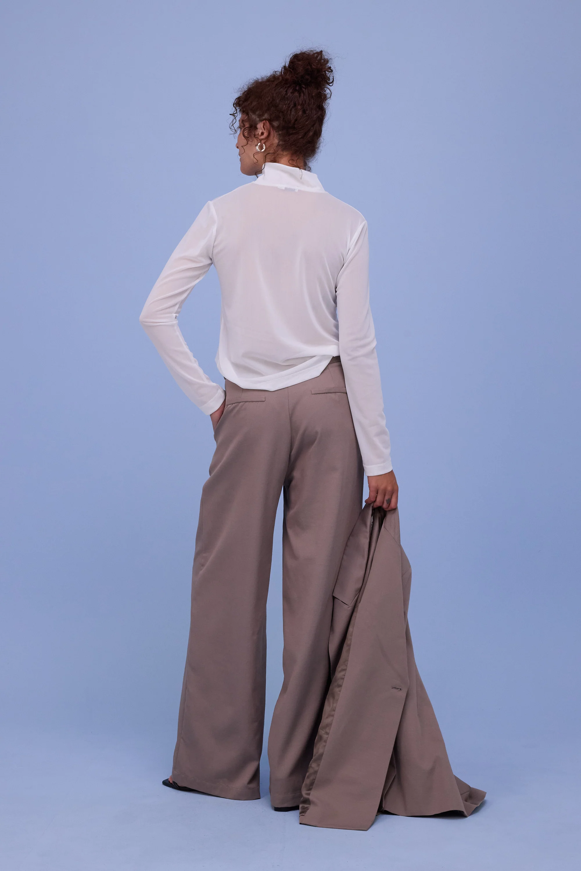 Hedson top in white mesh - Image 4