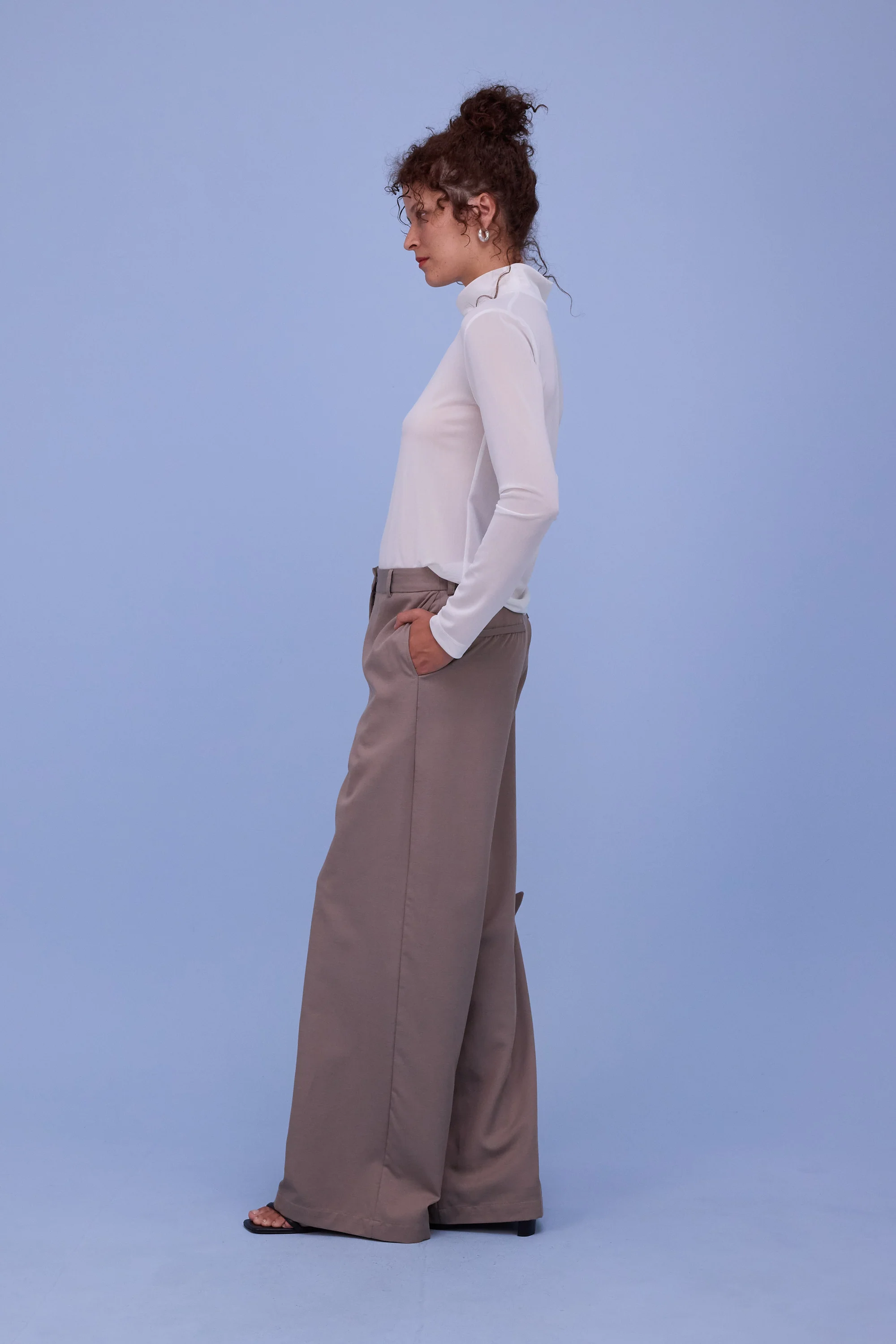 Hedson top in white mesh - Image 5