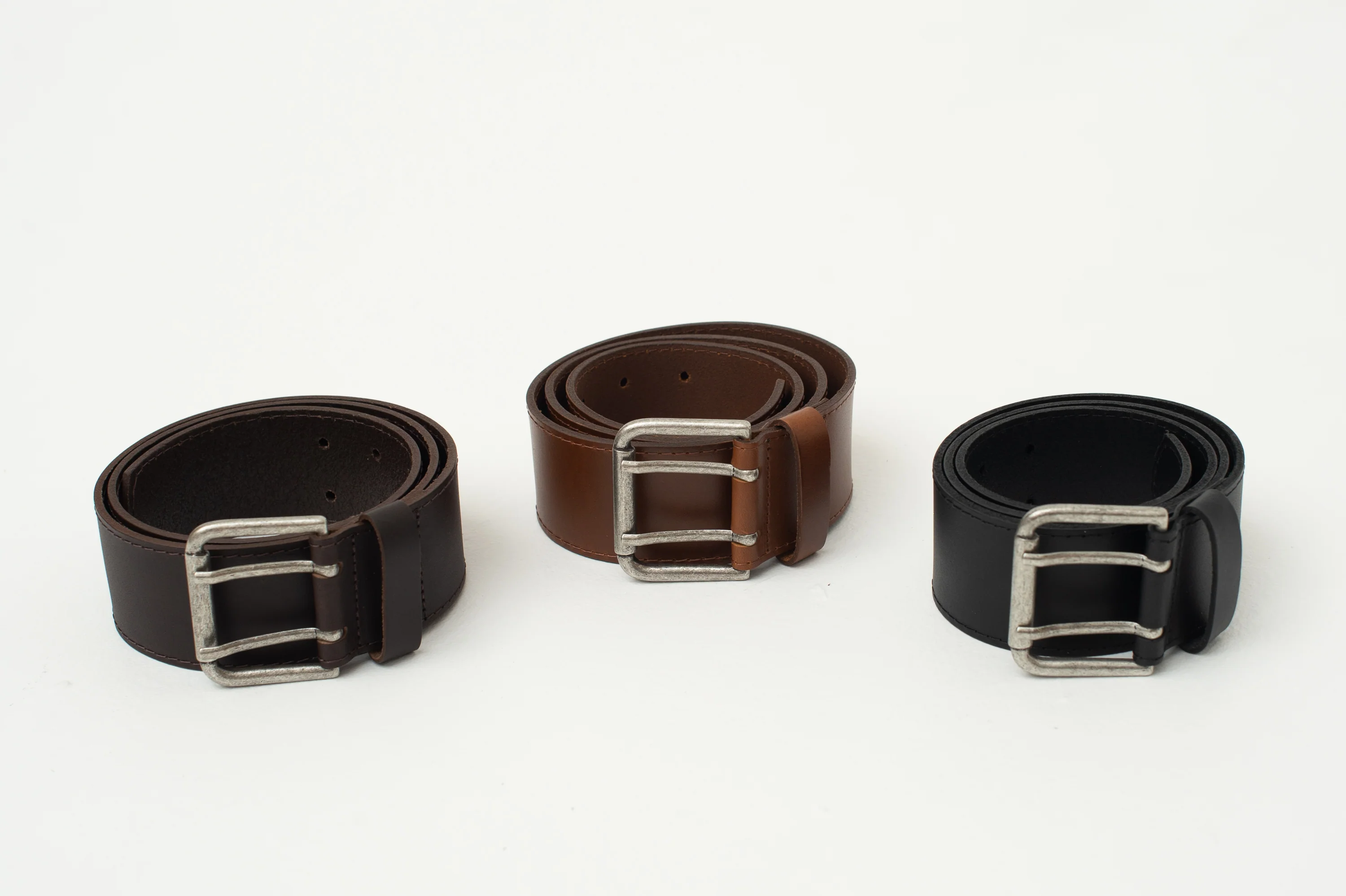 Bruine riem met dubbele sluiting - Image 4