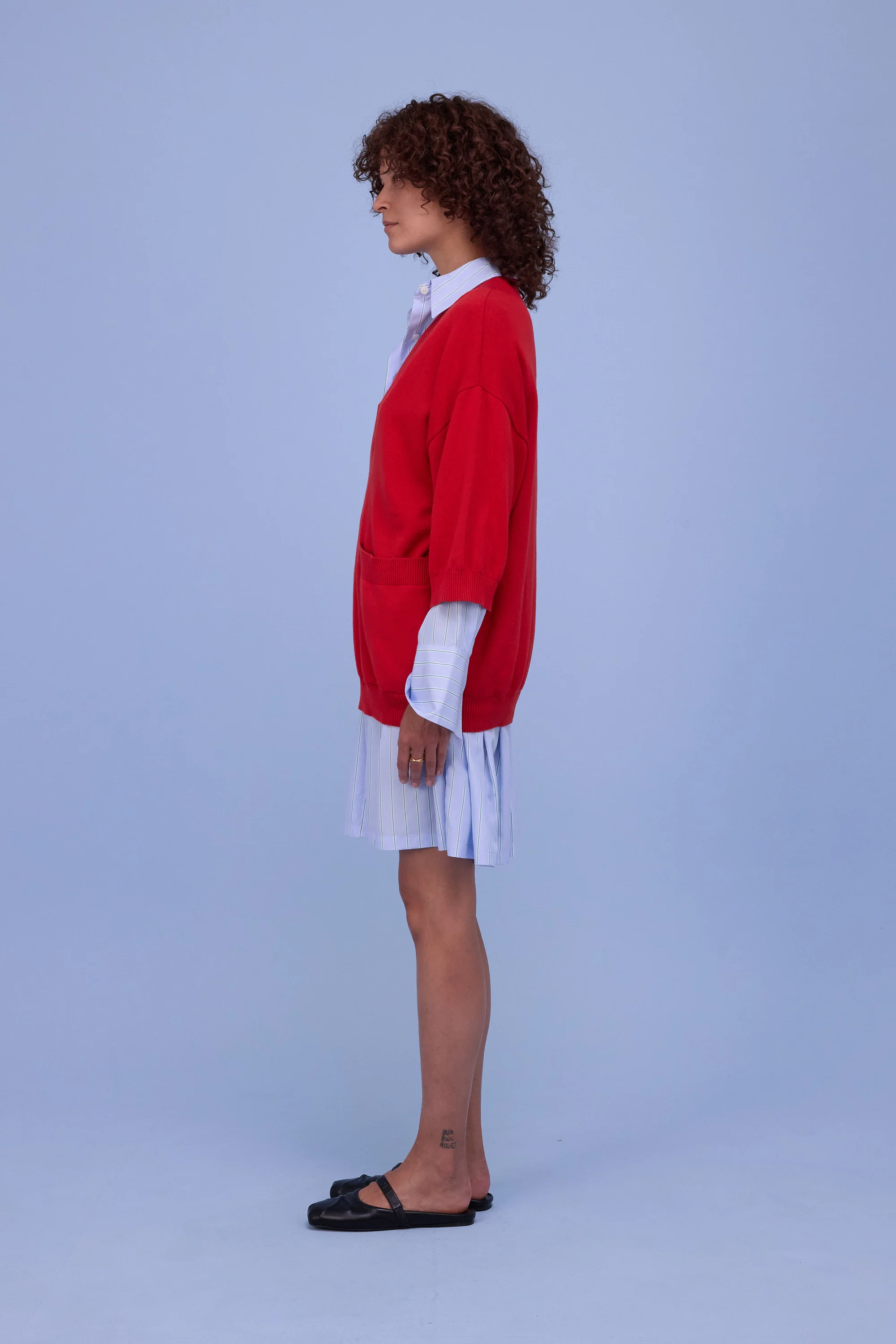 Horsens trui in coral red - Image 3