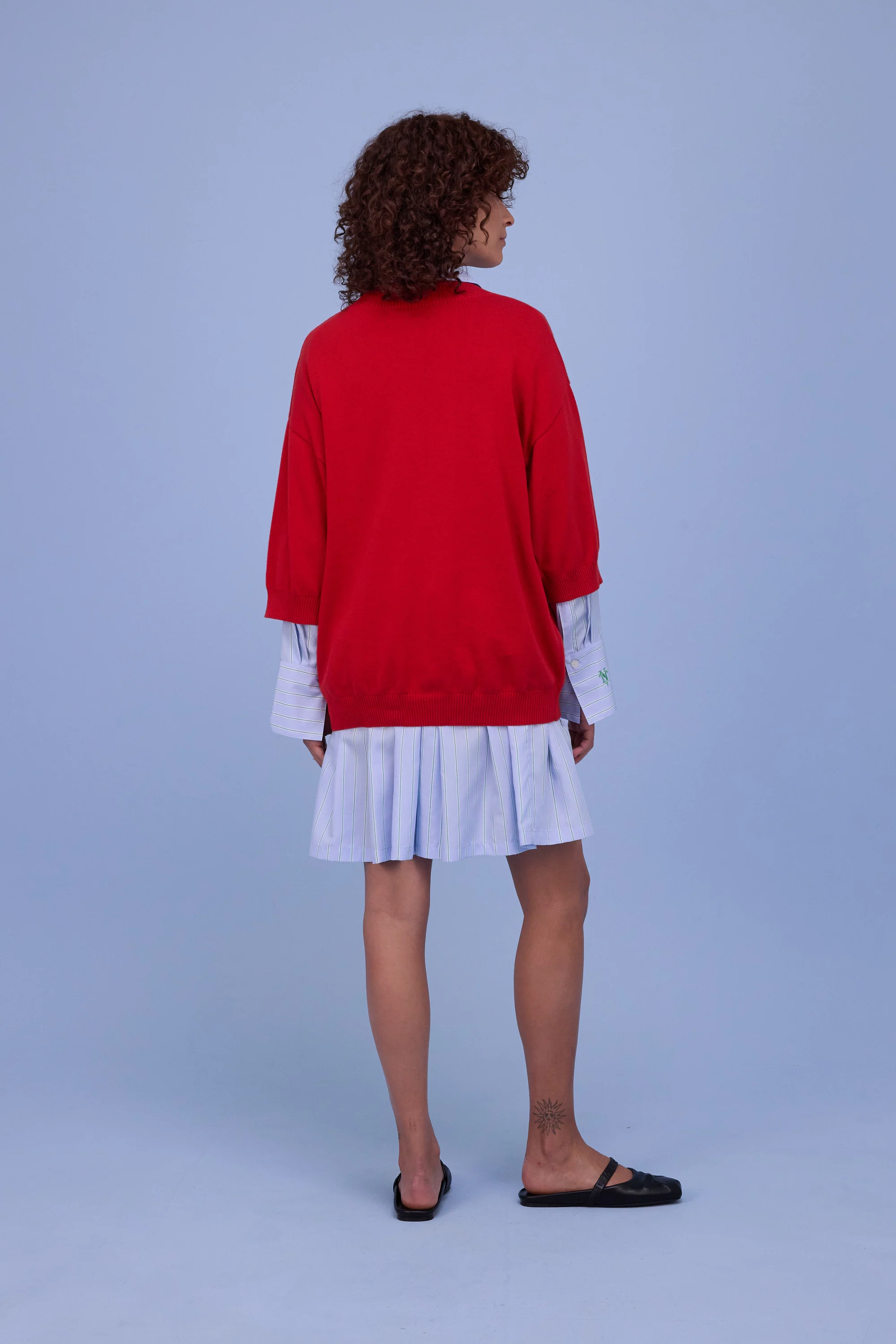 Horsens trui in coral red - Image 4