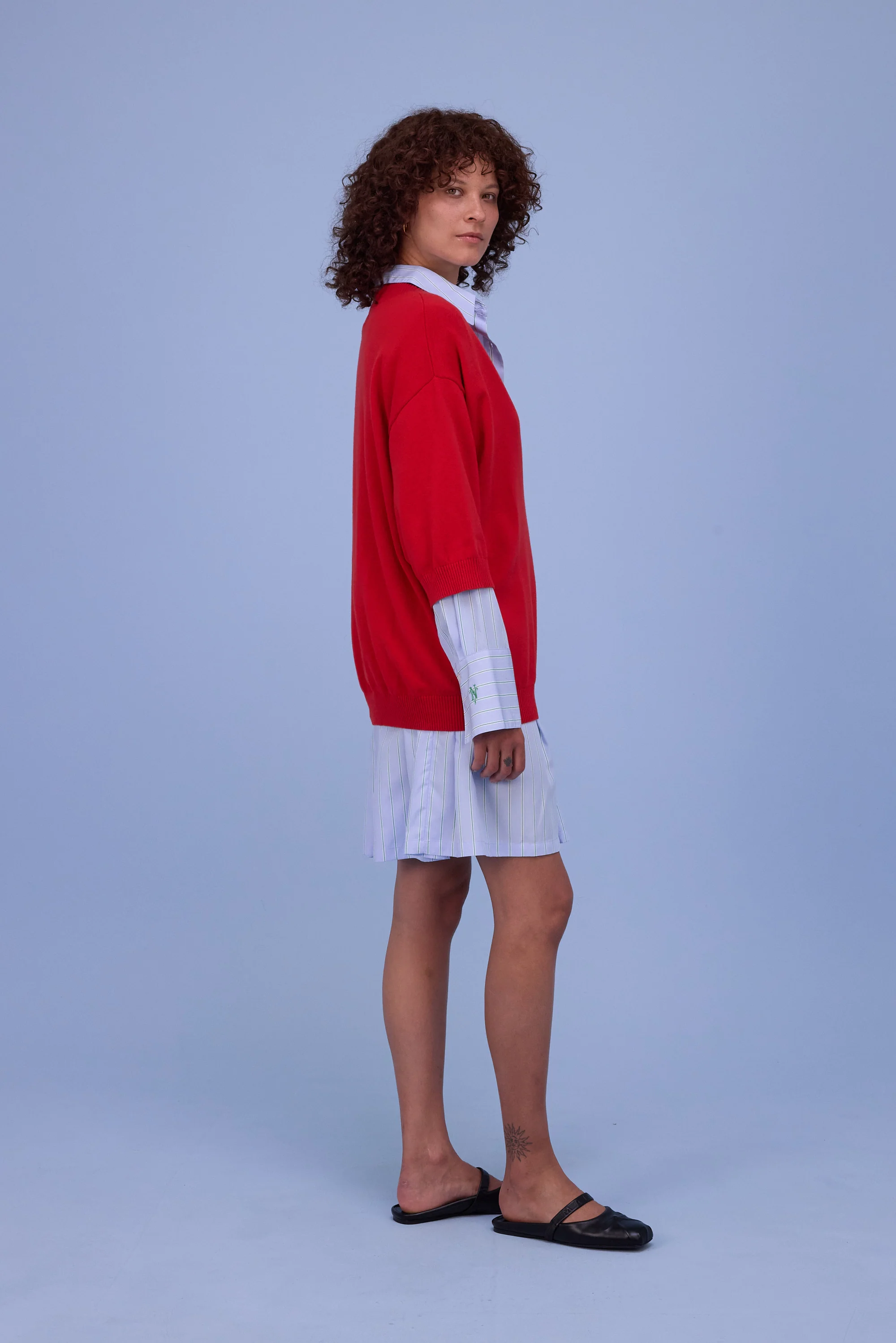 Horsens trui in coral red - Image 5