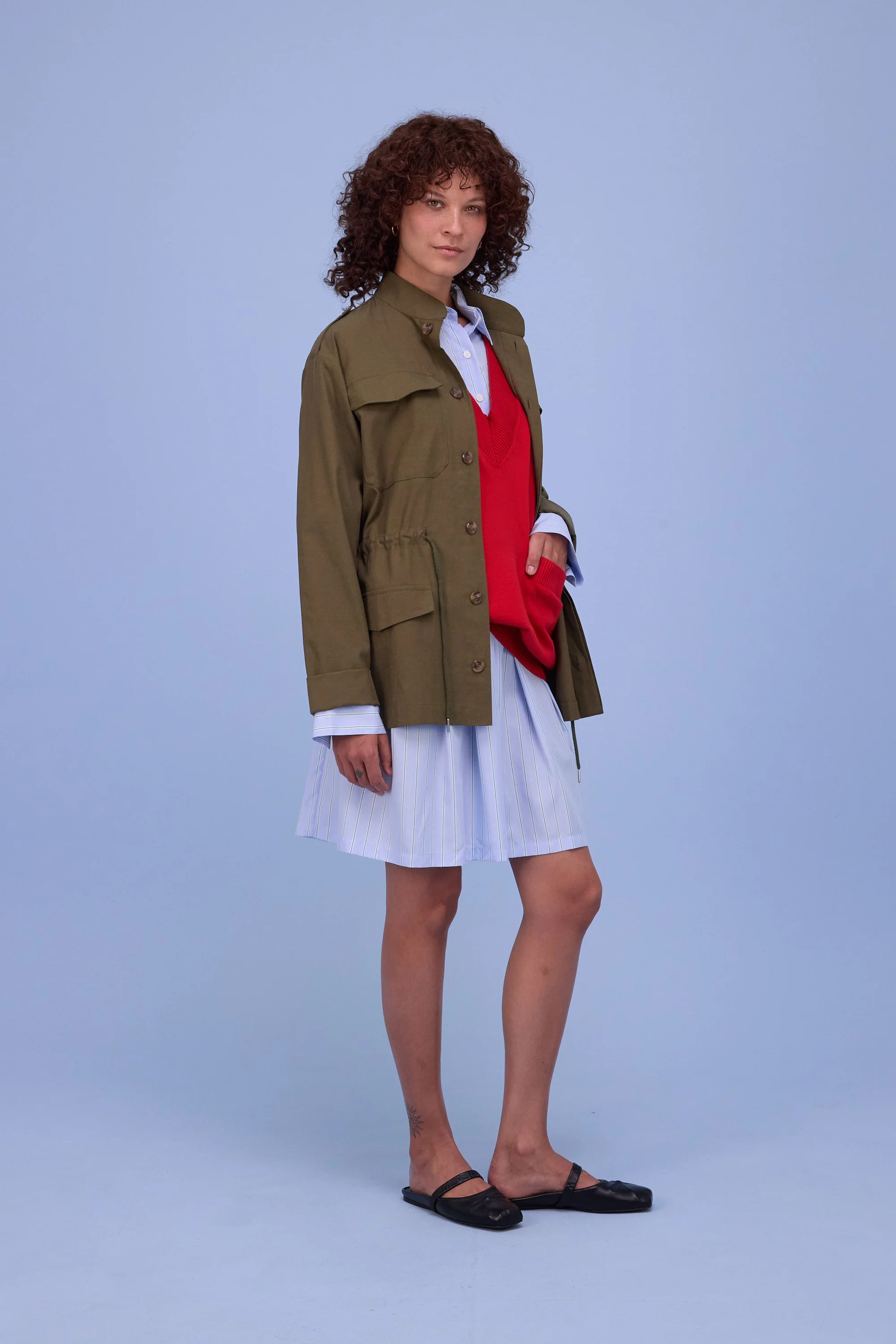 Horsens trui in coral red - Image 6