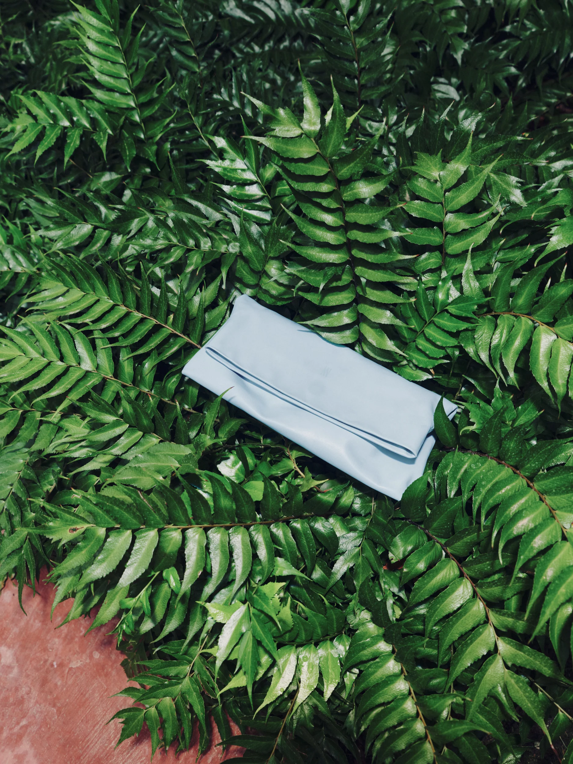 Clutch bag in sky blue - Image 3