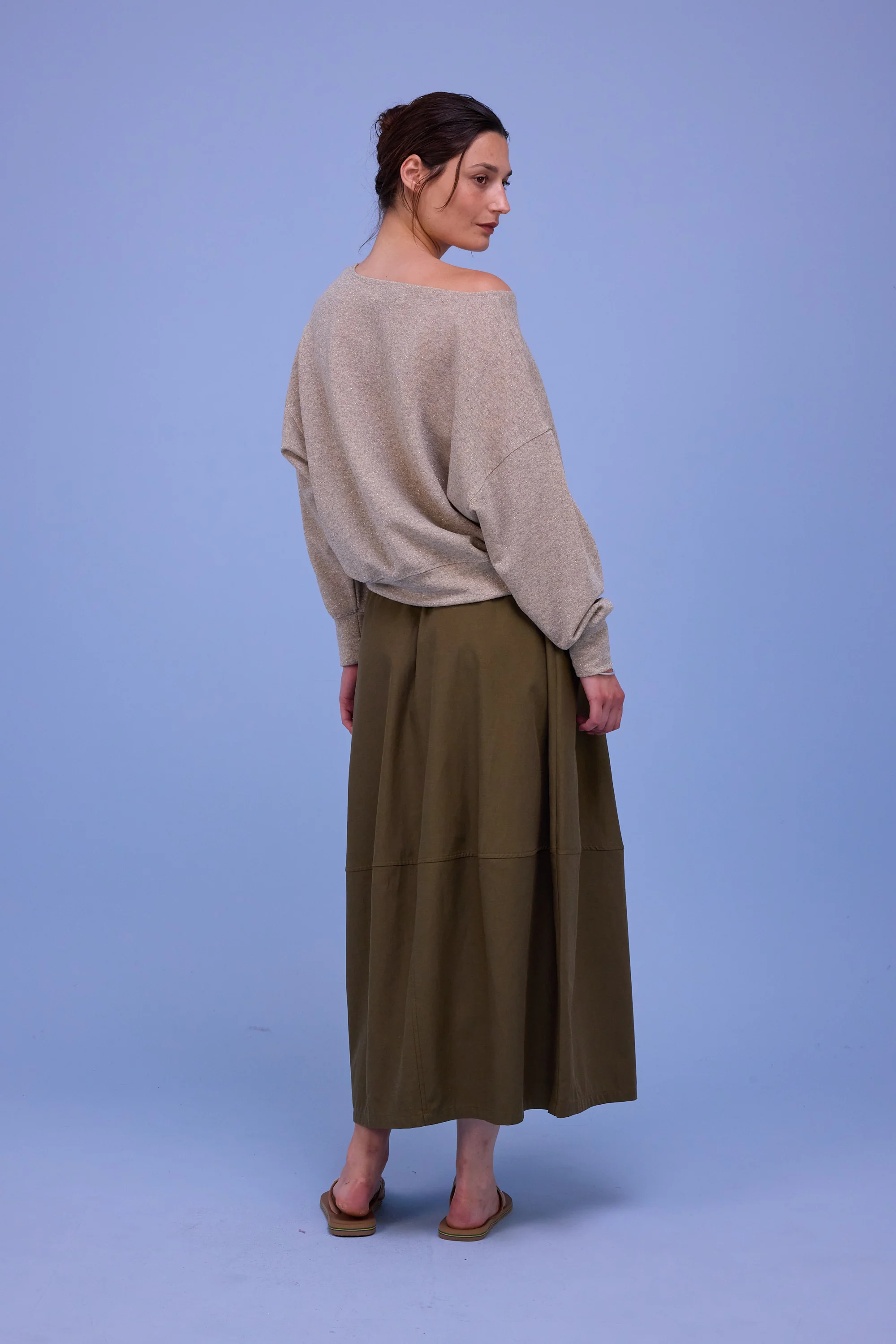 Gisele sweater in gold lurex - Image 3