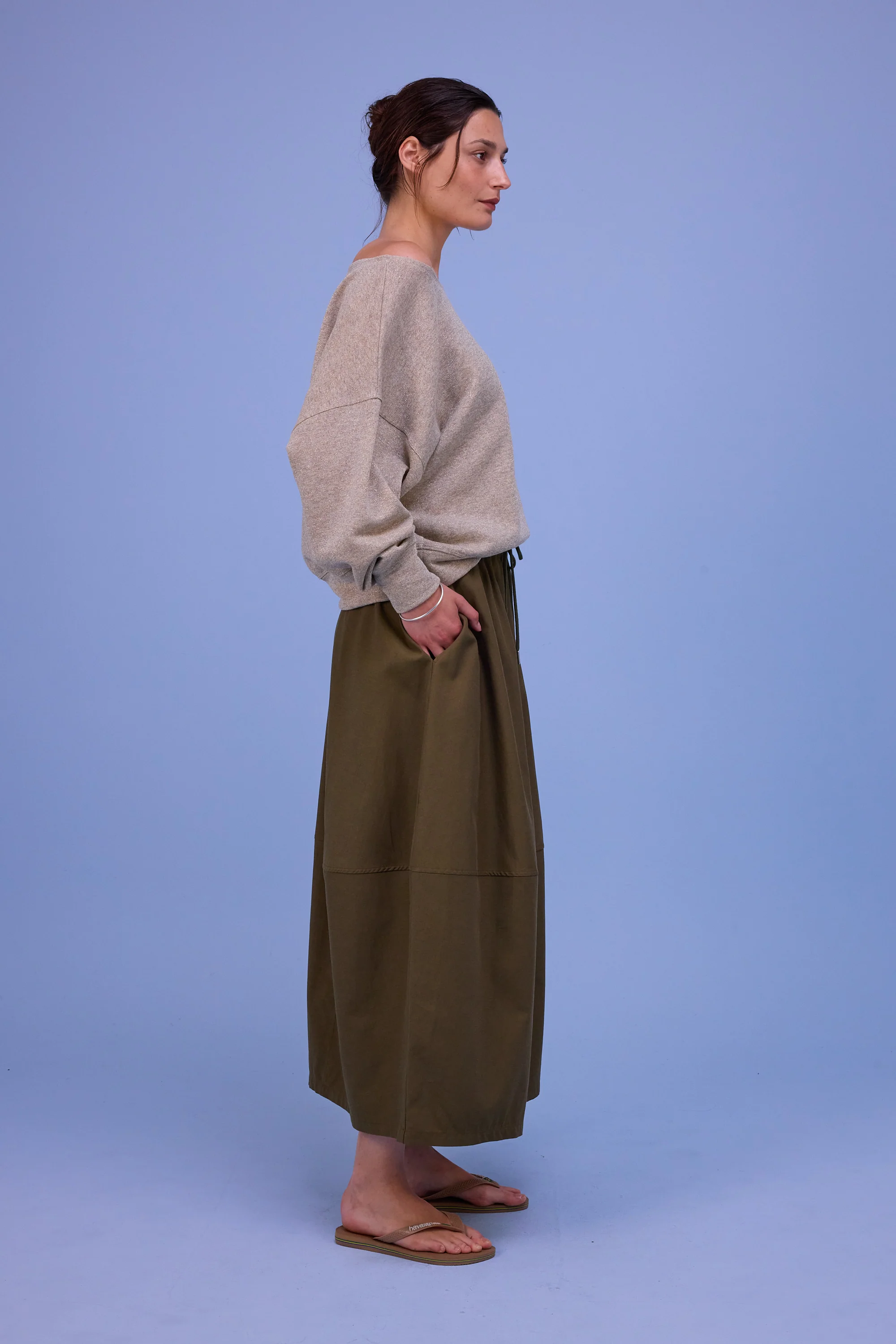 Gisele sweater in gold lurex - Image 4
