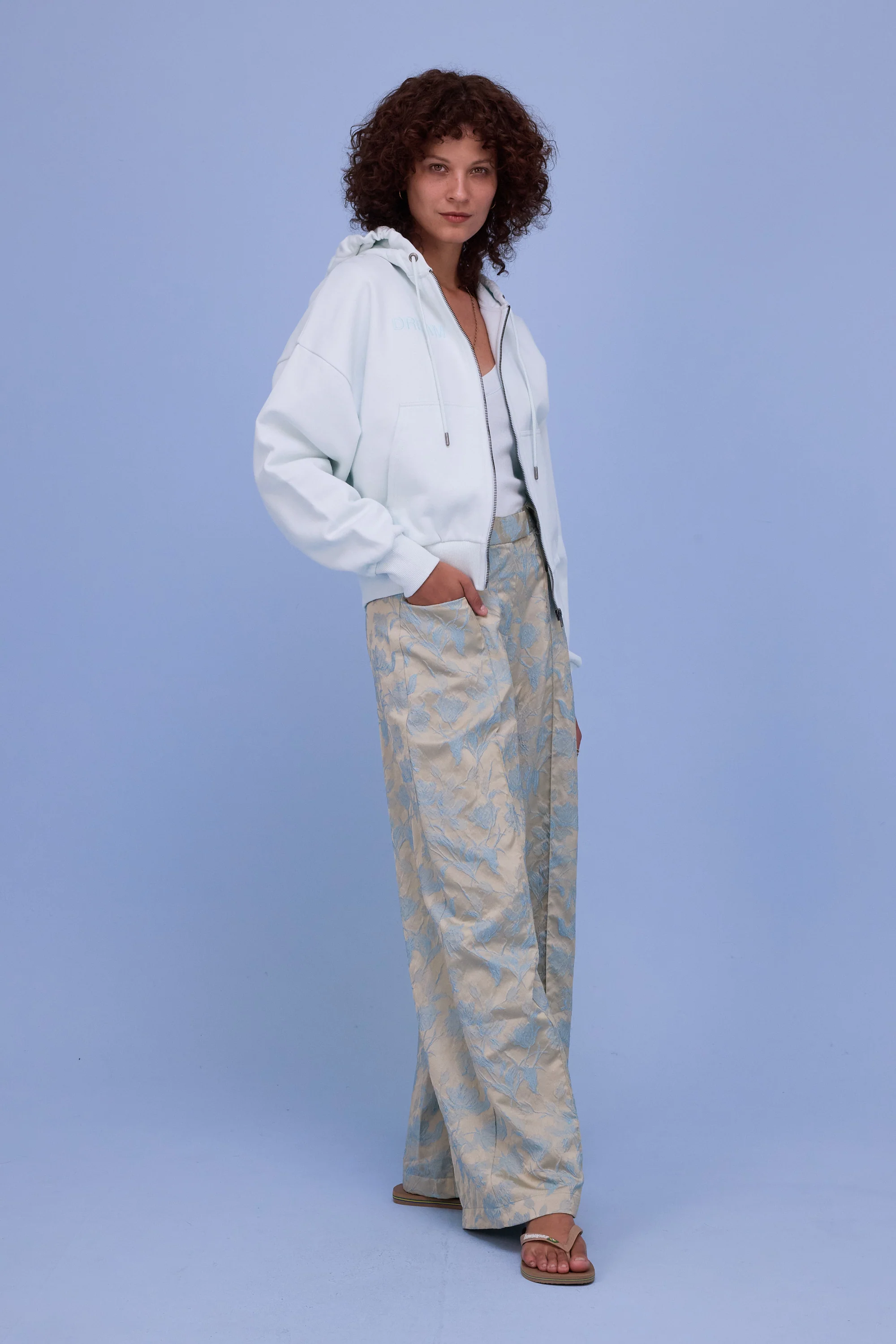 Hada hoodie in ice blue - Image 4