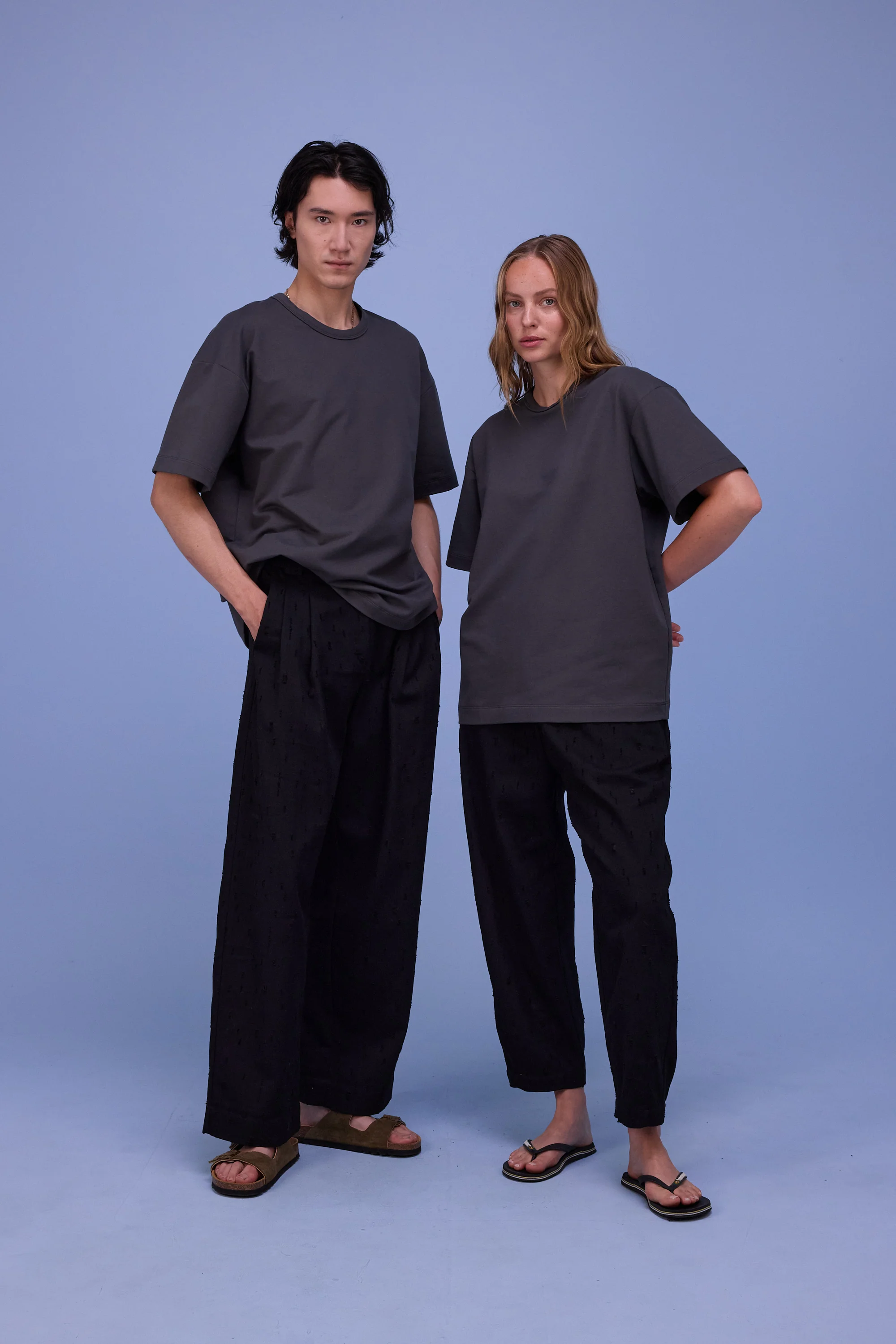 Hacene broek in black ripped cotton - Image 8
