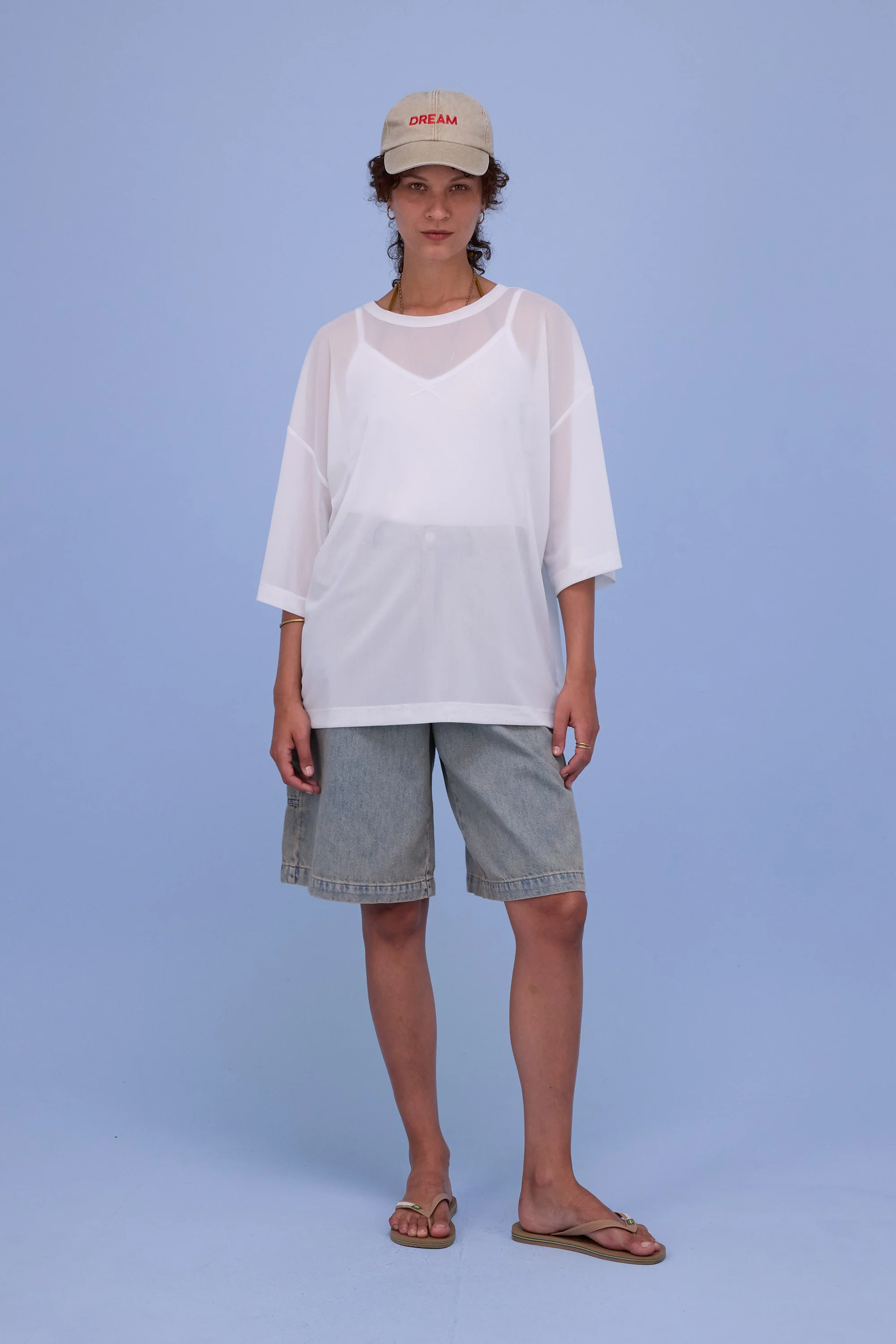 Harris T-shirt in white mesh - Image 7