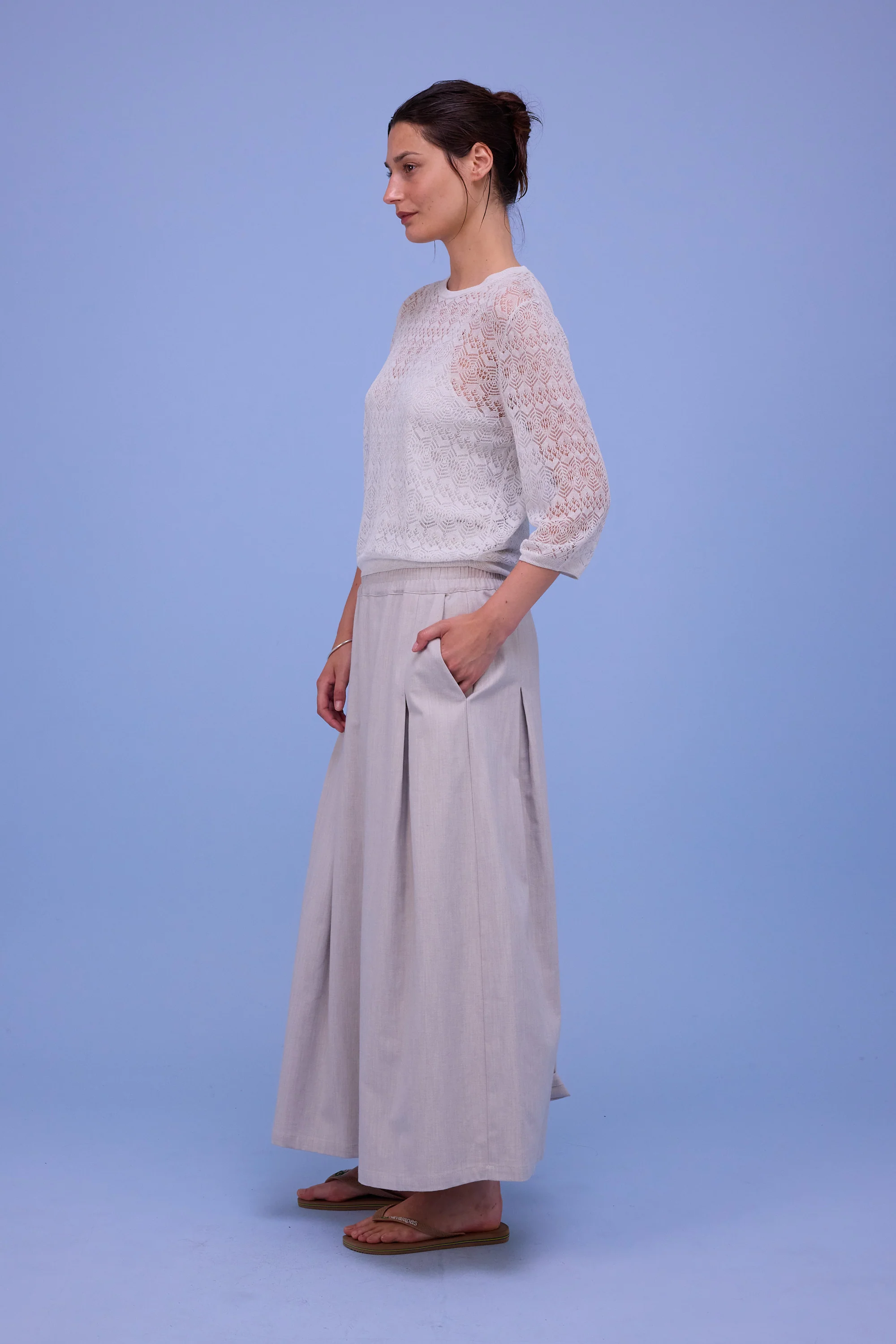Fieke rok in soft grey - Image 2