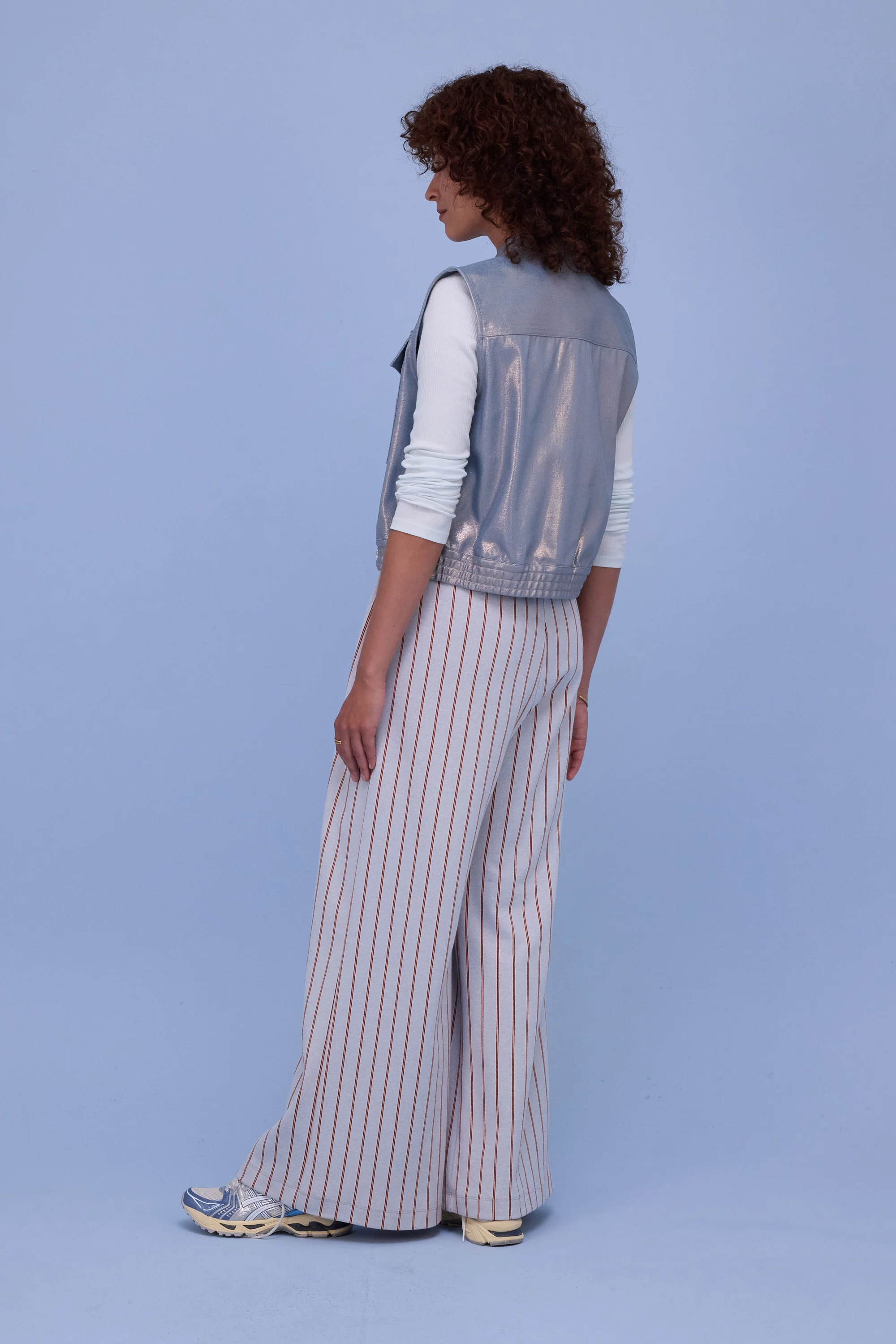 Egbert broek in sky blue red - Image 3