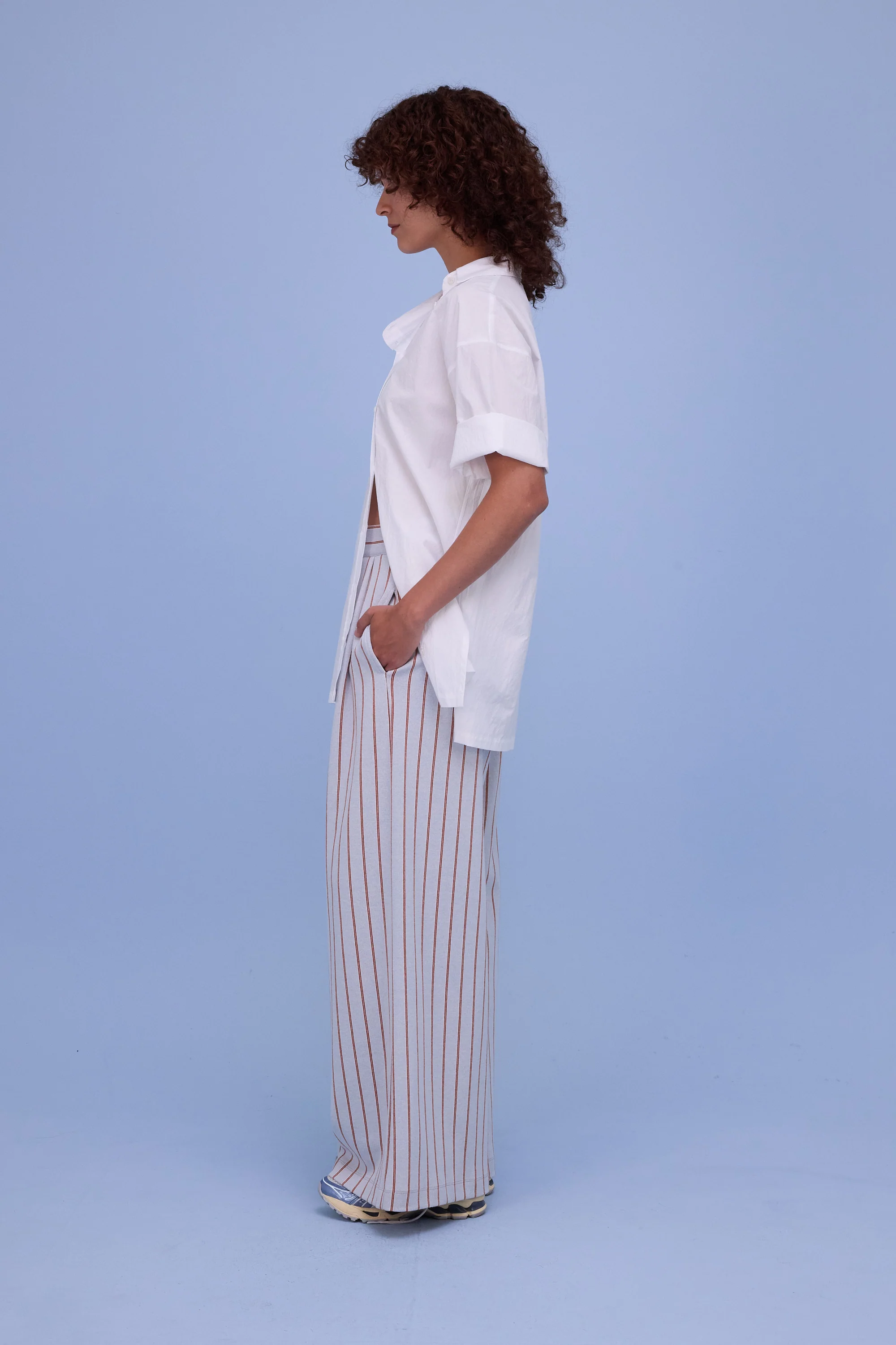 Egbert broek in sky blue red - Image 9