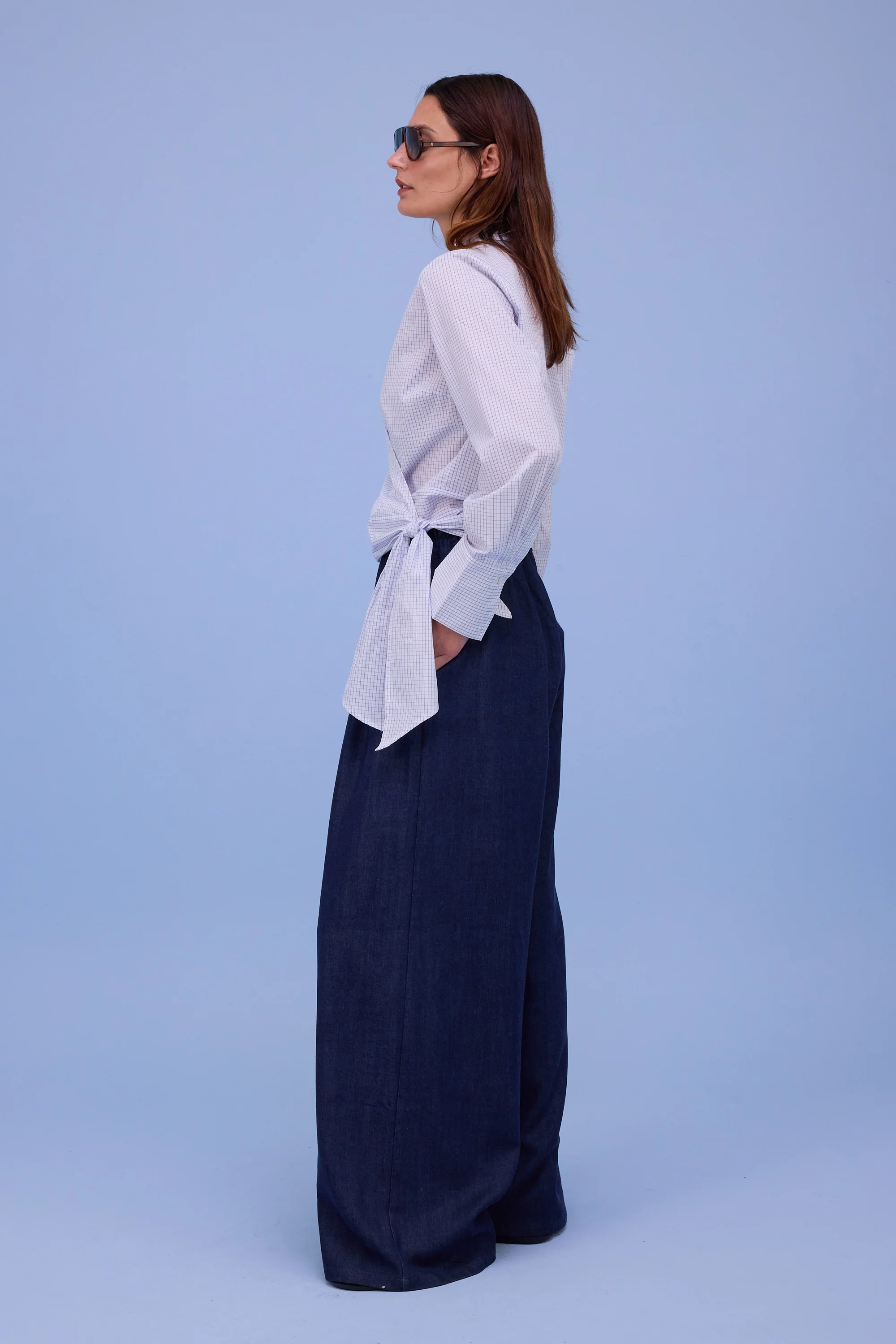 Halsey hemd in notebook blue checks - Image 3