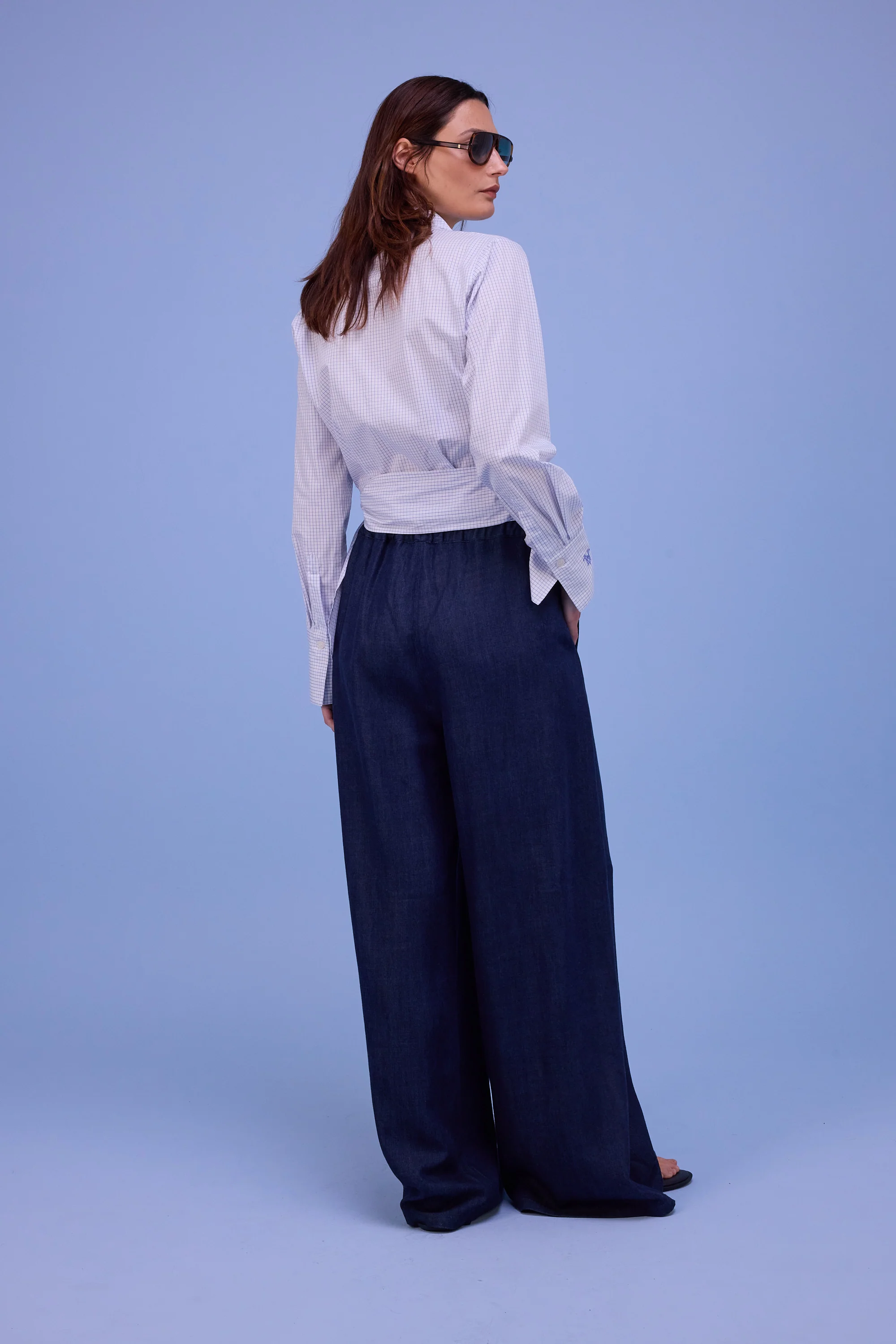 Halsey hemd in notebook blue checks - Image 4