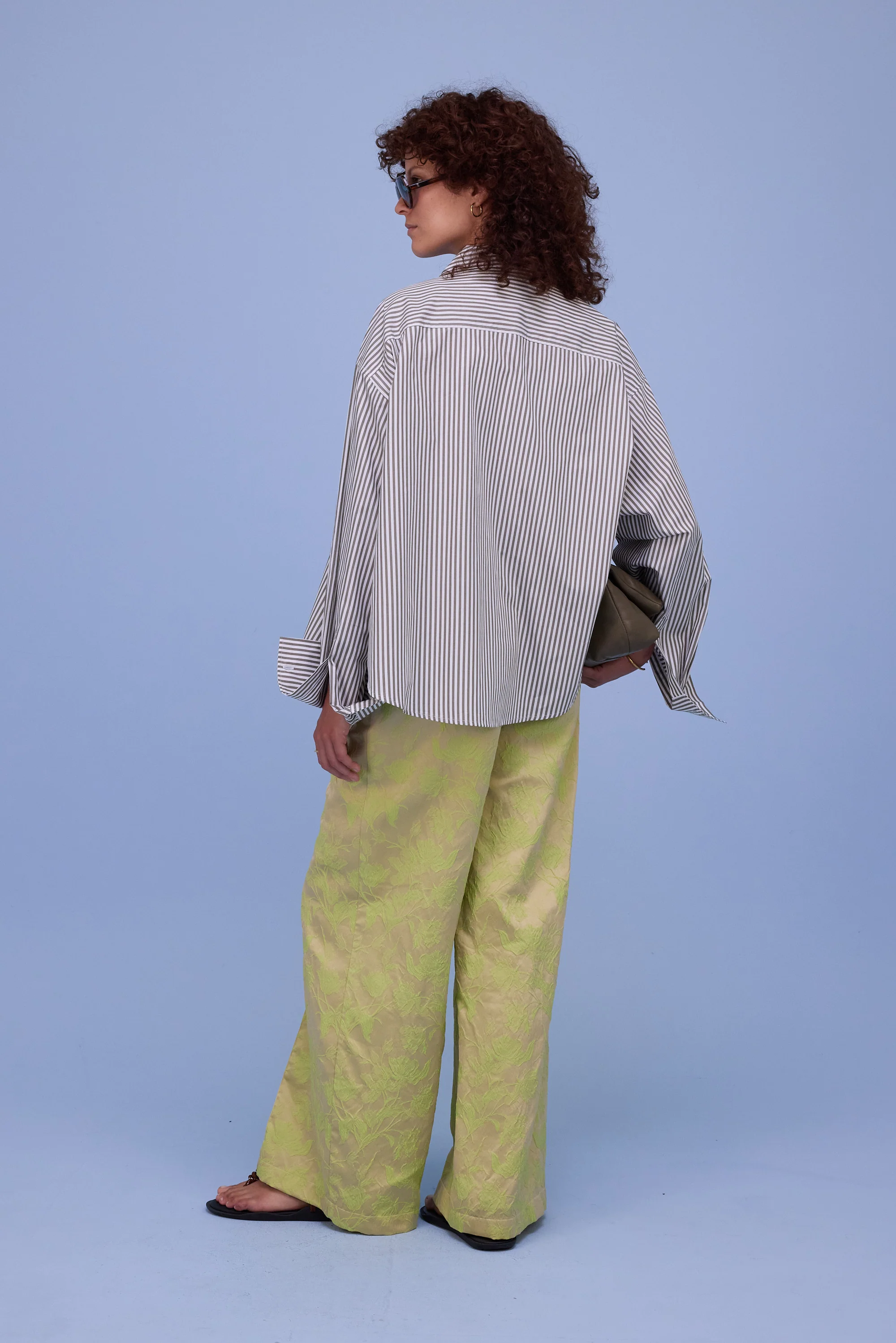 Hermine hemd in khaki stripes - Image 3