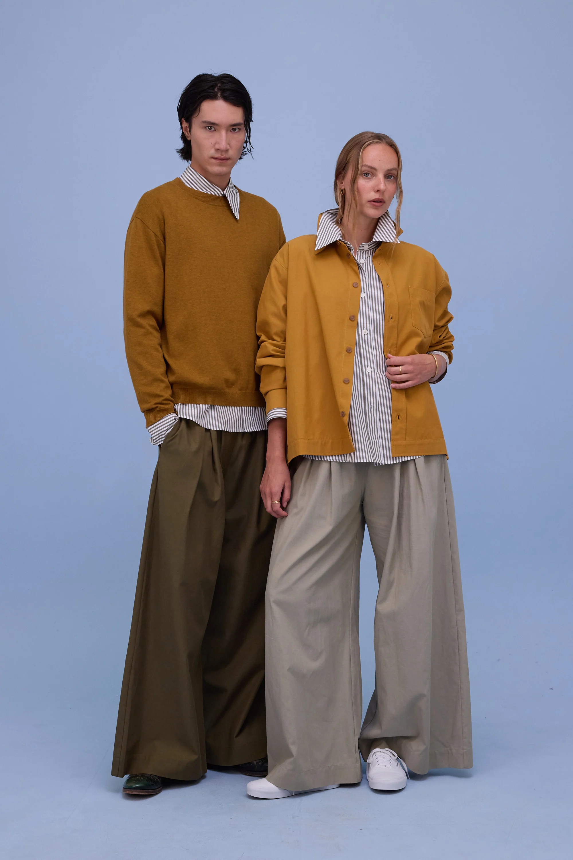 Hermine hemd in khaki stripes - Image 5